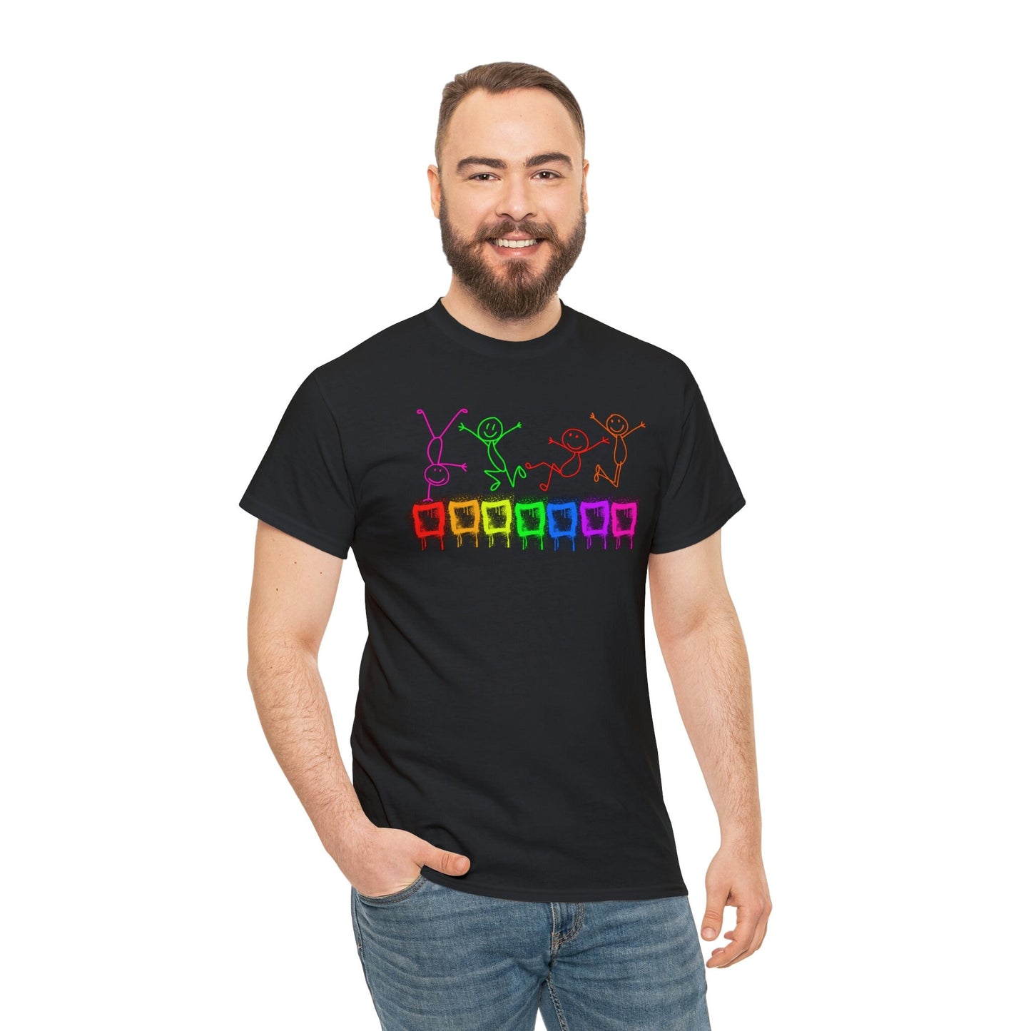 Pride Gay Festival, Love is Love, Unisex T-shirt - Bisexual LOVE, Rainbow Graffiti - gift for homosexuals