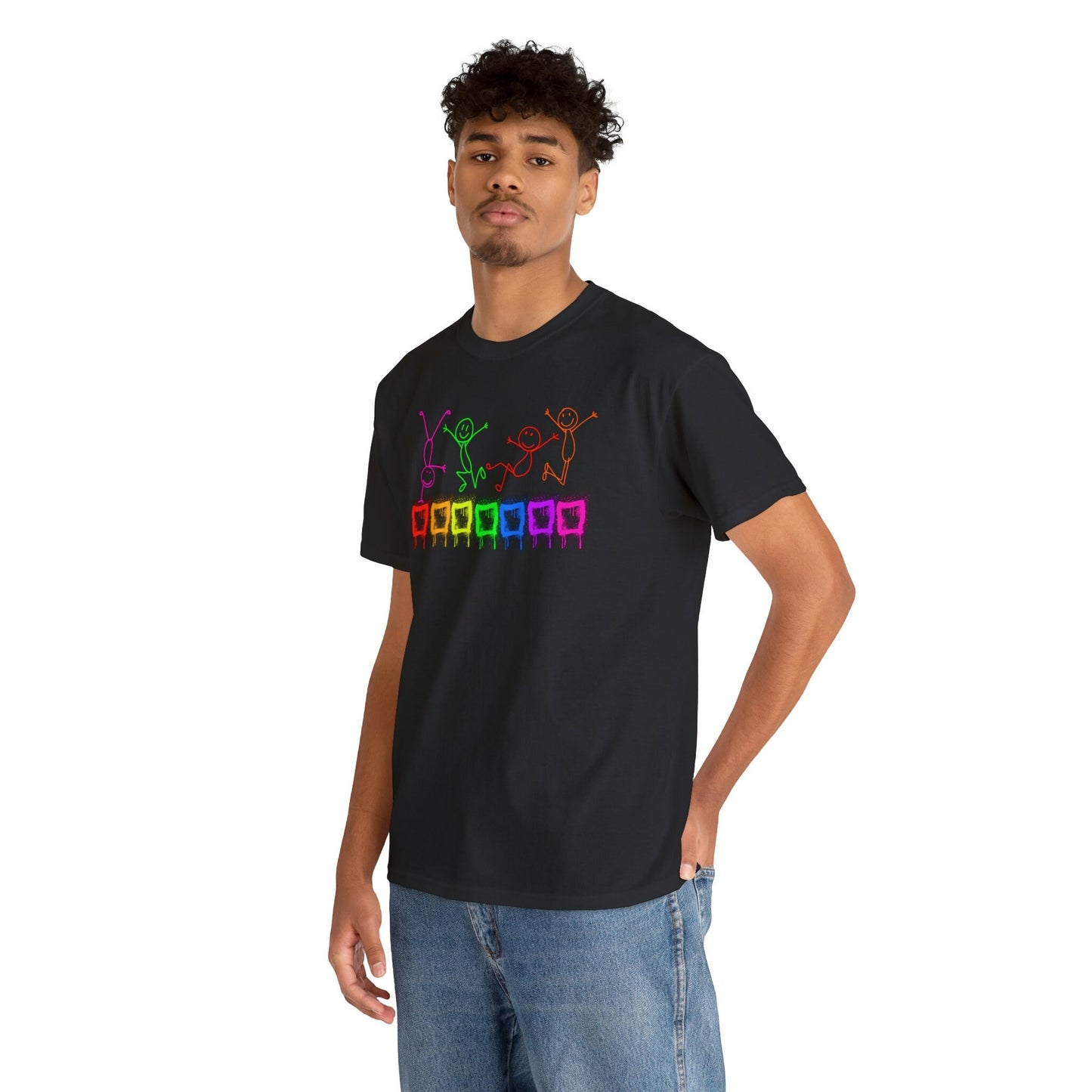 Pride Gay Festival, Love is Love, Unisex T-shirt - Bisexual LOVE, Rainbow Graffiti - gift for homosexuals