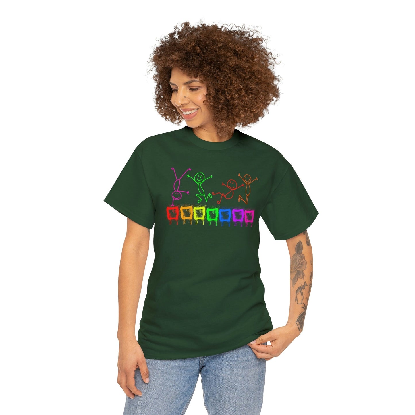 Pride Gay Festival, Love is Love, Unisex T-shirt - Bisexual LOVE, Rainbow Graffiti - gift for homosexuals