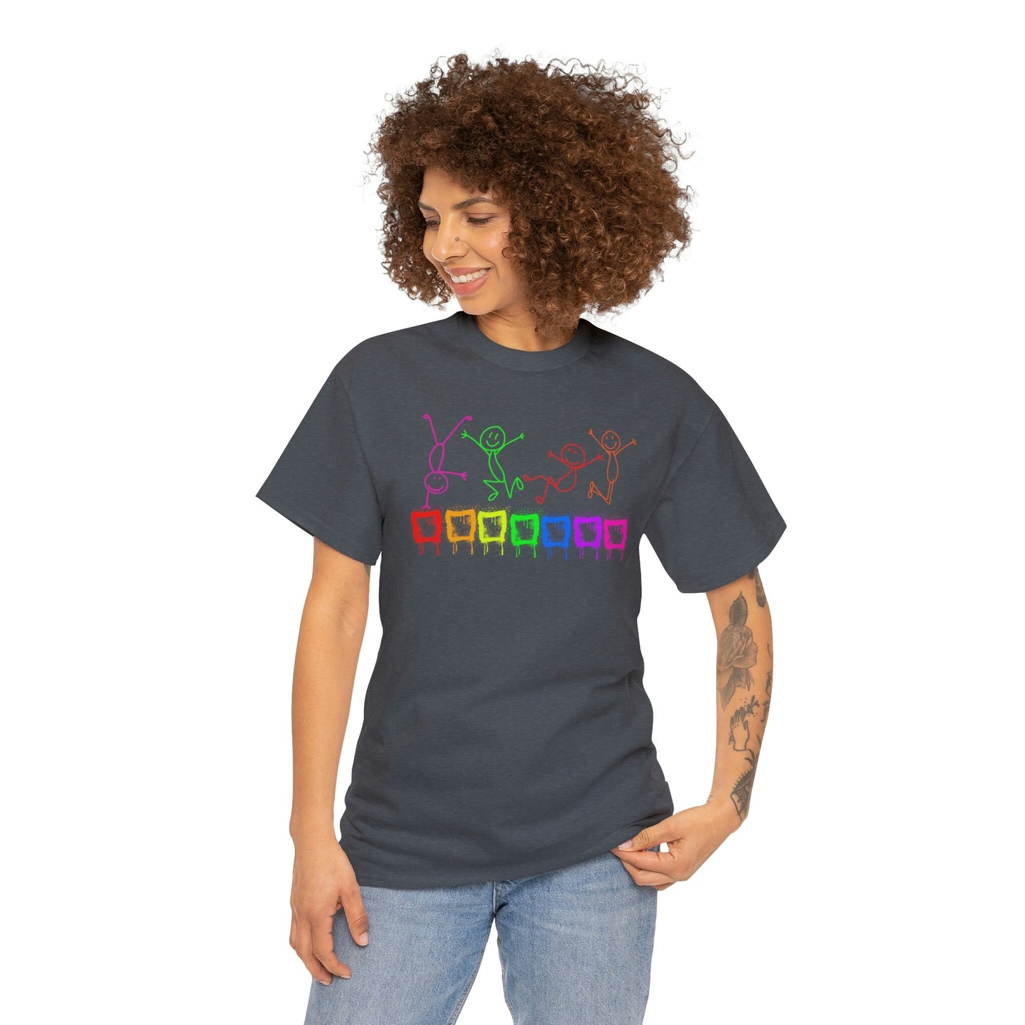 Pride Gay Festival, Love is Love, Unisex T-shirt - Bisexual LOVE, Rainbow Graffiti - gift for homosexuals