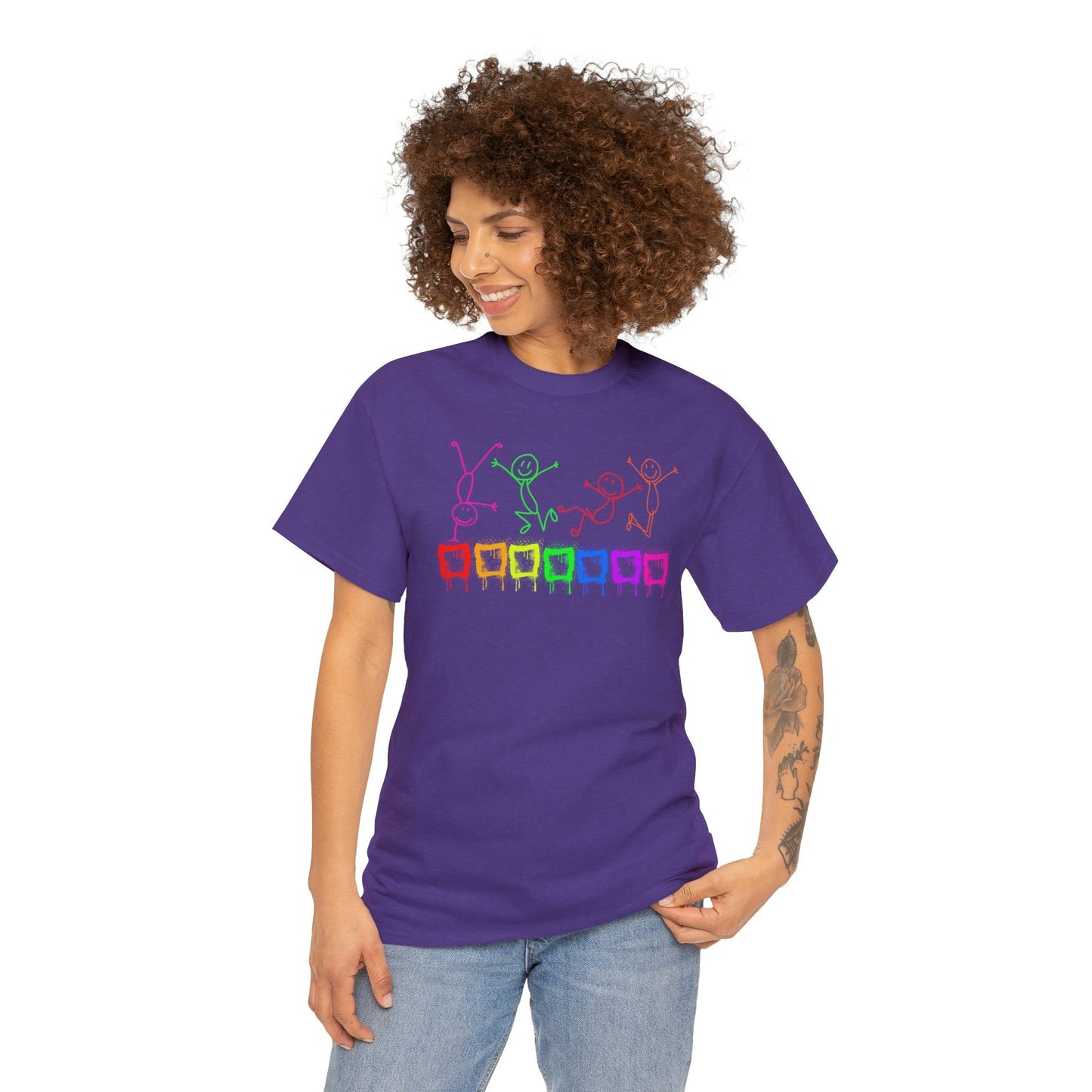 Pride Gay Festival, Love is Love, Unisex T-shirt - Bisexual LOVE, Rainbow Graffiti - gift for homosexuals
