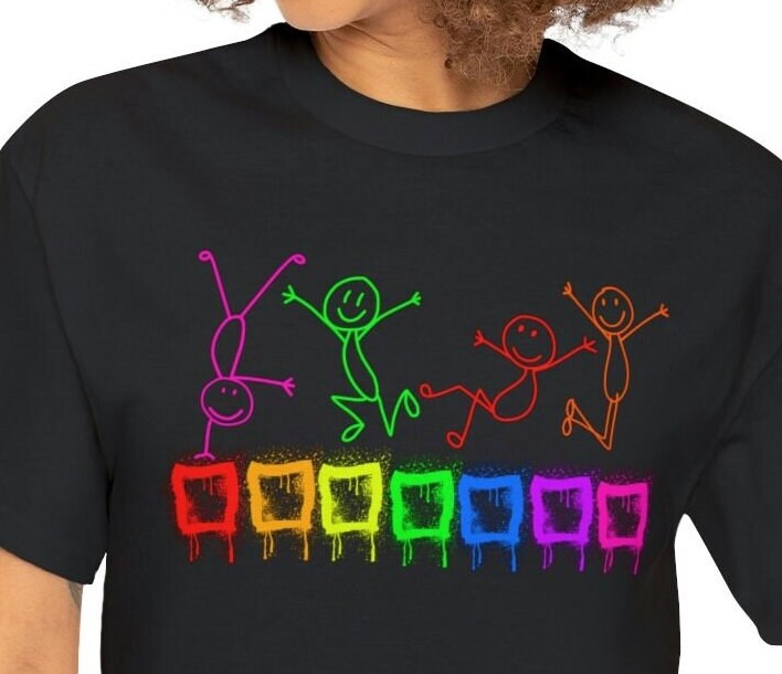 Pride Gay Festival, Love is Love, Unisex T-shirt - Bisexual LOVE, Rainbow Graffiti - gift for homosexuals