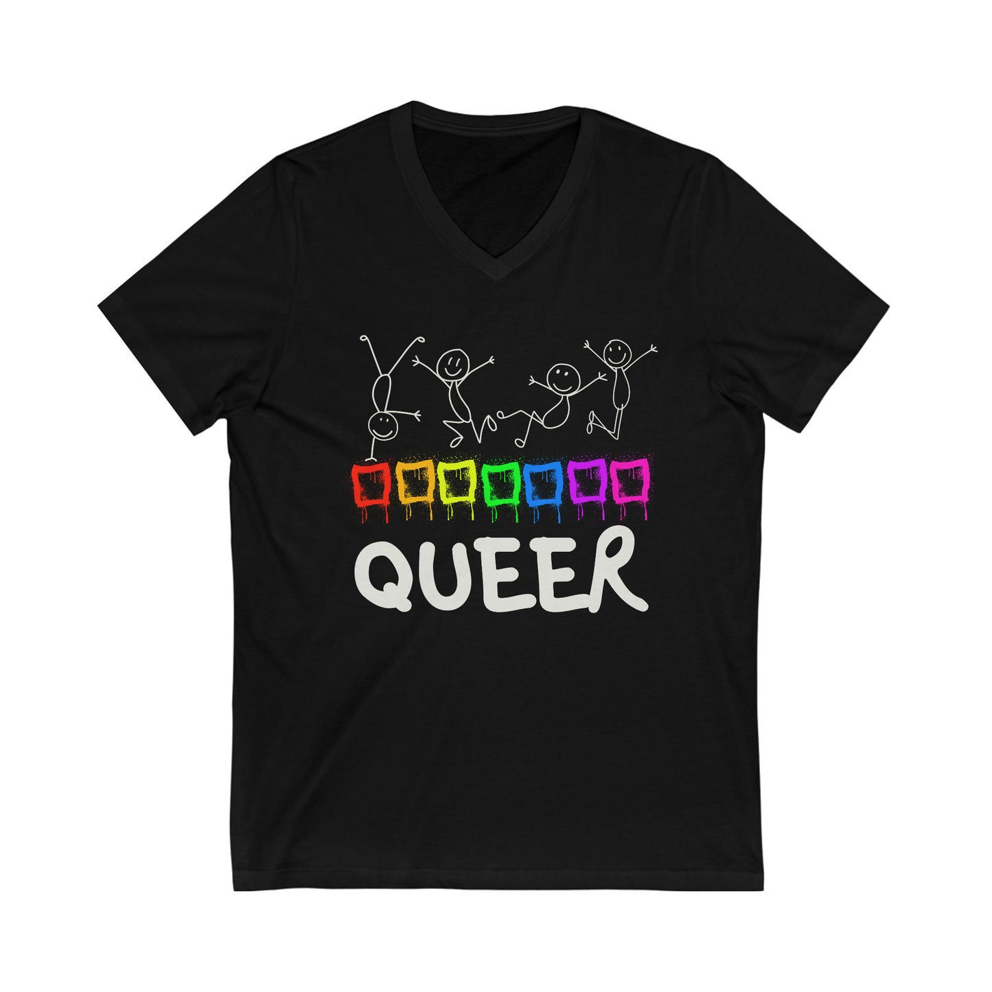 Trending Cool, Gay Queer Rainbow, Pride Festival, Lesbian Girls, Love is Love, Bisexual tshirt, V-Neck Shirt Tee - London Pride shirt