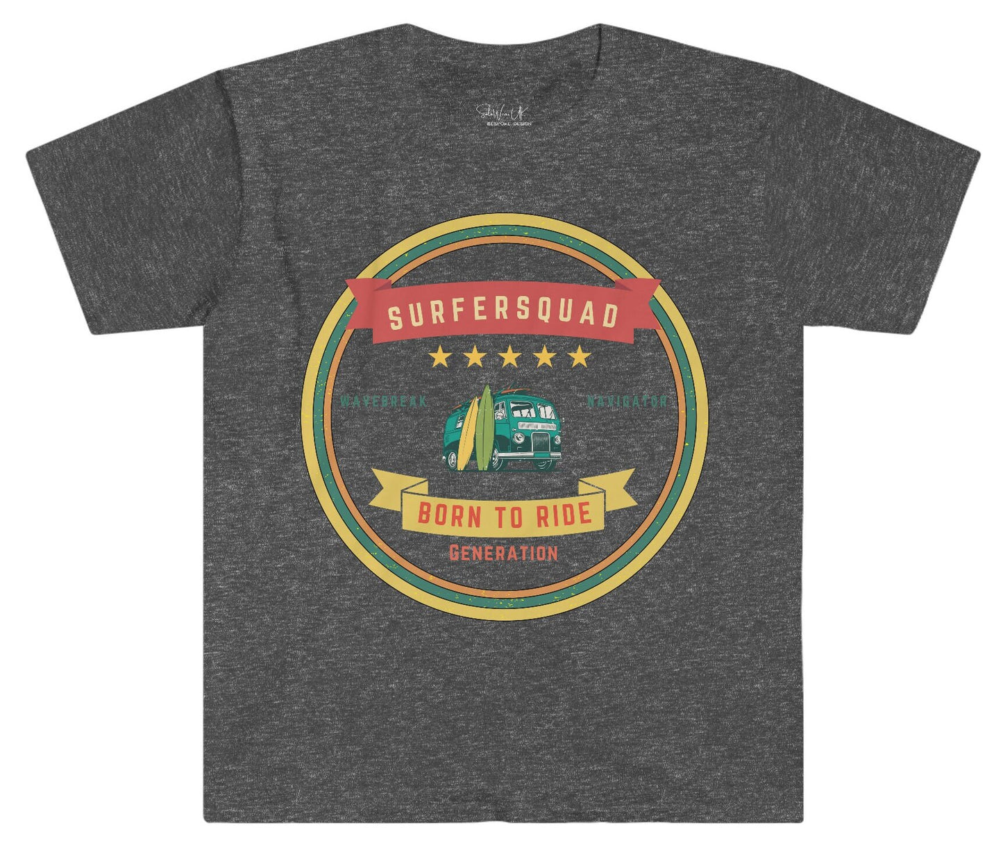 Surfer Tee, Mens Surfing tee, Water Sport Shirt, Trendy Surfer shirt, Unisex T-shirt, Beach Wear, Retro Surfer Logo, gift for Surfer dad