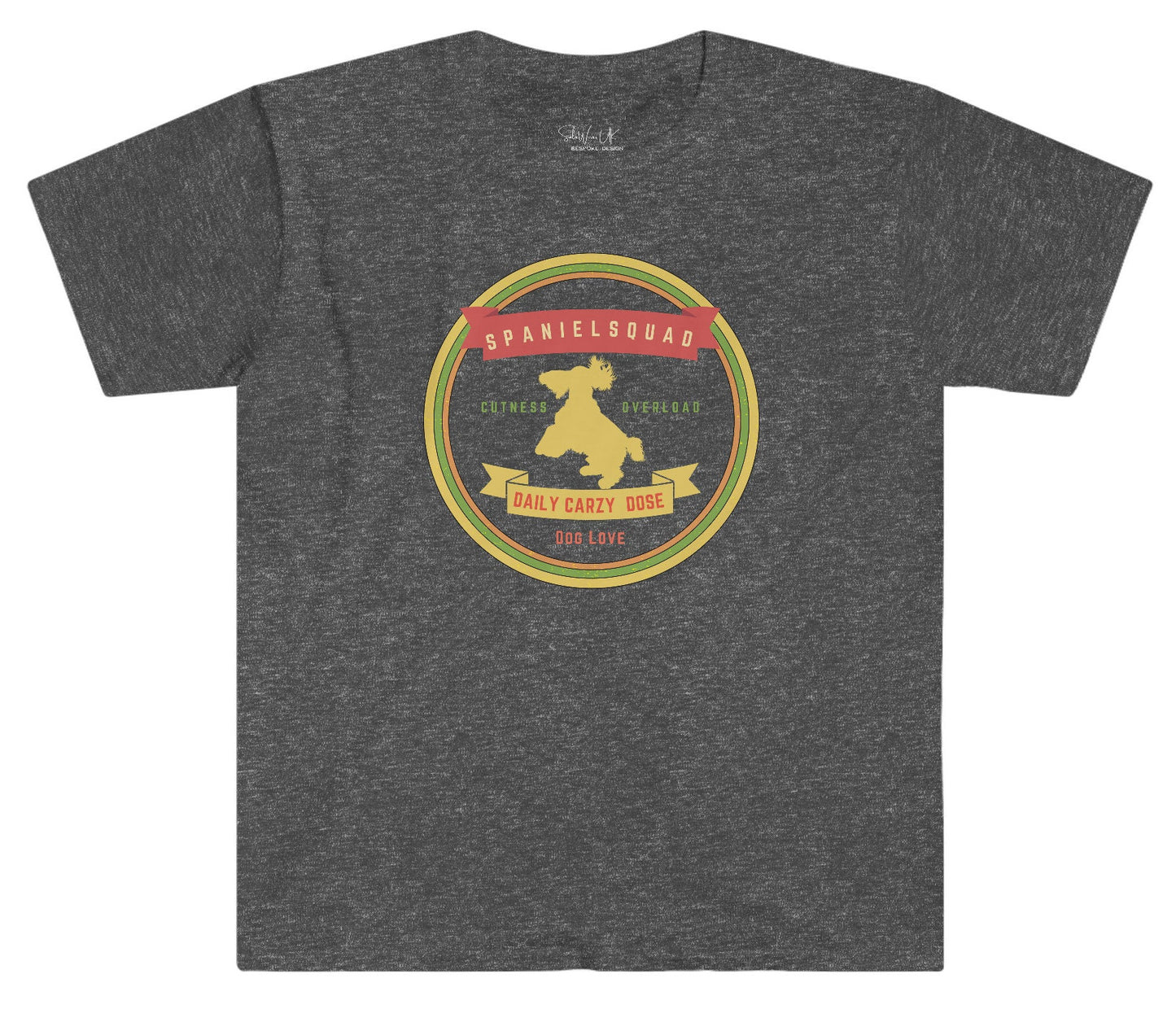 Spaniel Dad Tee, Mens Spaniel tee, Gift for Spaniel Lover, Trendy Dog Shirt, Unisex T-shirt, Retro Dog Logo, gift for Spaniel Mom