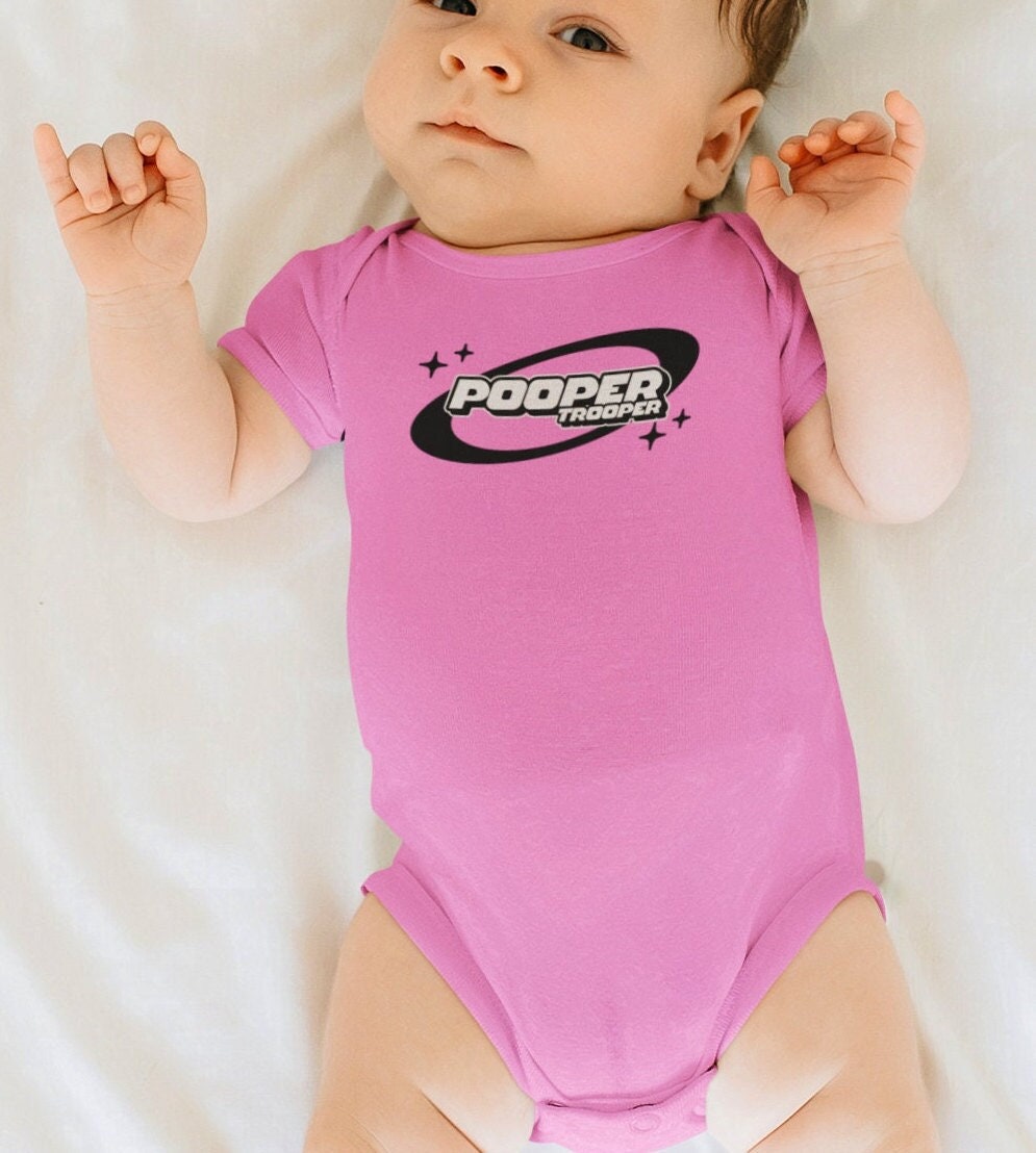 POOPER TROOPER - Trendy baby Bodysuit, Hipster Baby Clothes - Cool Baby Shower Gift, funny baby outfit