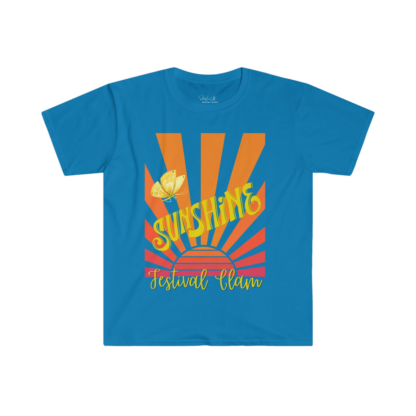 T-shirt Dress, Festival Clothing, Trendy Glam Rock, Beach Party tee, Rave Clothing, Oversized T-Shirt, Sunshine Retro Print Summer Vacation