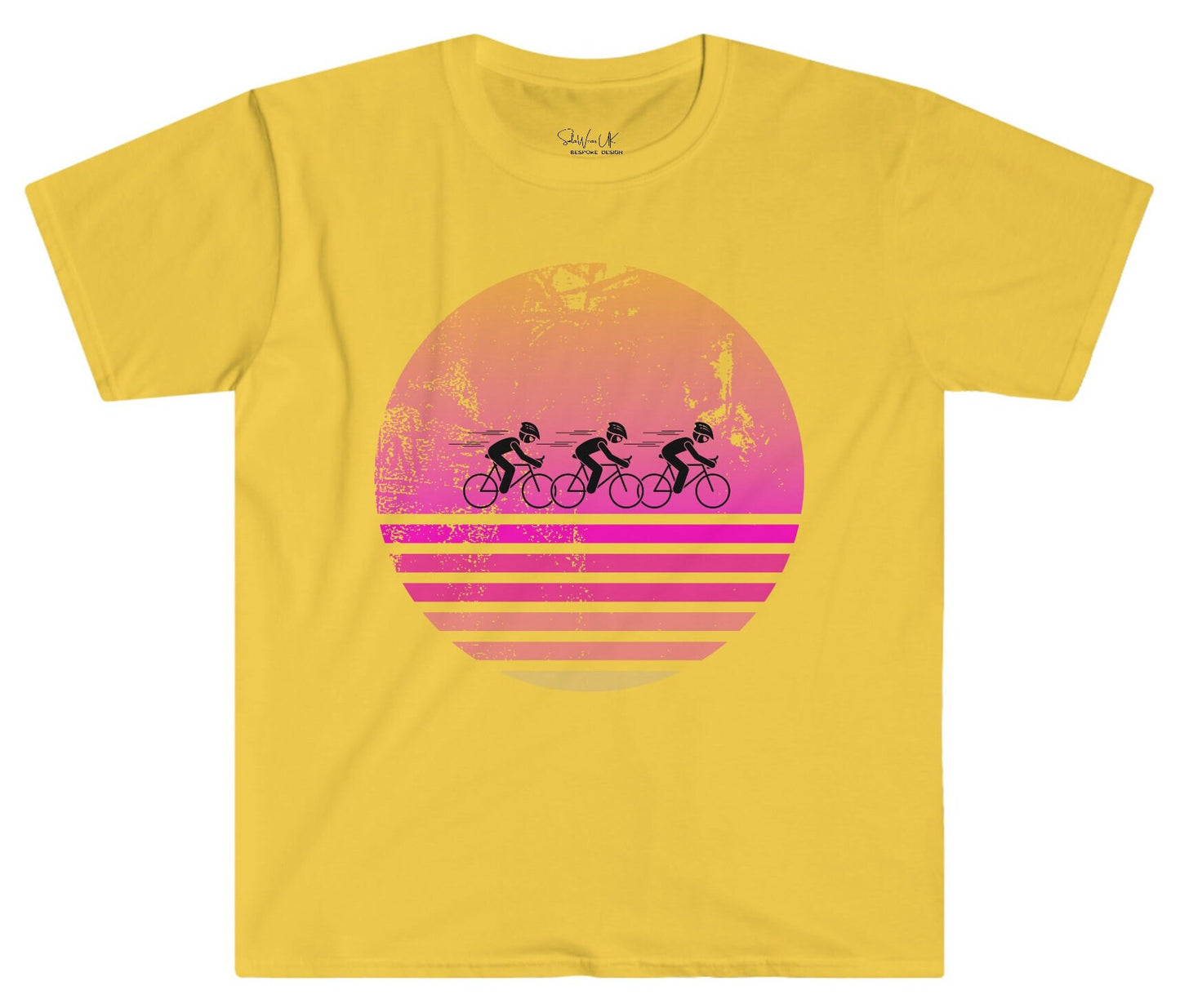 Trendy Sunset, Cycling T- Shirt, Summer Vibes, You are my Sunshine, gift for Cyclist, Cycling Club Shirt, Relaxed Fit, Boyfriend style