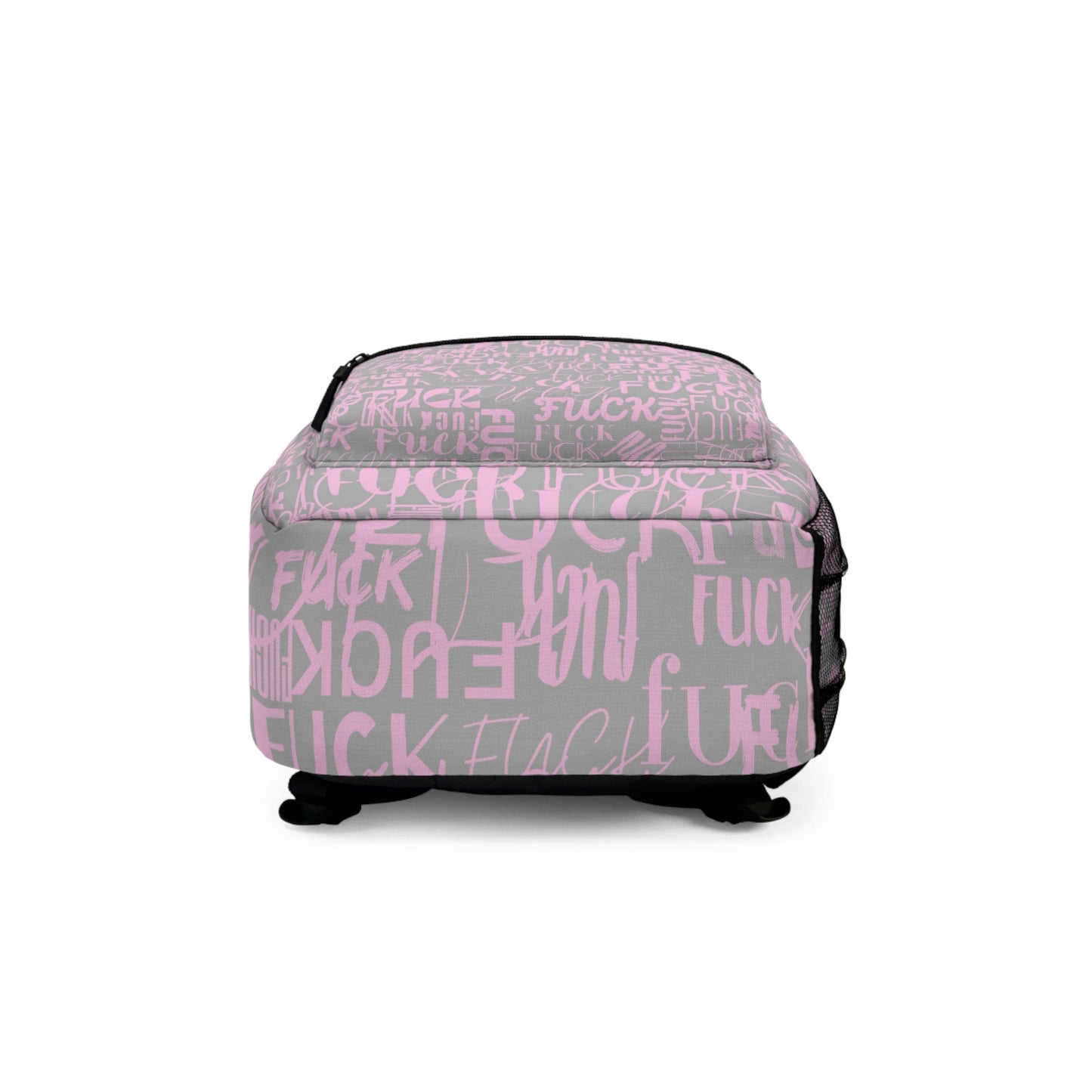FCK - Cool Edgy, Funny Rude Fuck, Girly Pink Grey, Waterproof Backpack, Gamer Backpack, College Students, Teachers bag, Commuters Bag, LGBTQ
