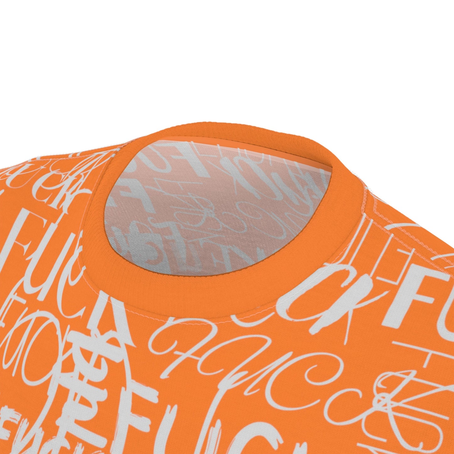 FCK -Trendy Fuck Shirt, Rude Word Tee, Cool Student Tshirt, Gamers T-shirt gift, Streetwear Fashion, Funky Orange Grey, boyfriend unisex fit