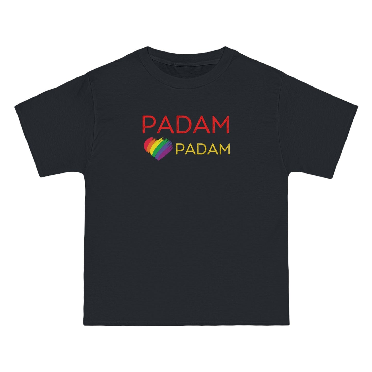 Padam Padam Plus Size T-shirt, Rainbow Heart, Gay Pride shirt, Kylie Minogue Fan Shirt, Gay Icon, Queer Fashion for Curvy Figure T-Shirt 6XL