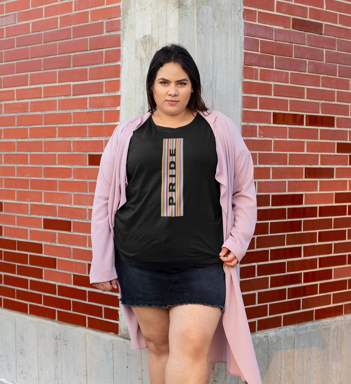 Pride Plus Size T-shirt, Queer Fashion Tee, Gay Rainbow Shirt, Asexual Pride, Trans Gay Fashion OVER SIZED Beefy-T® Short-Sleeve T-Shirt