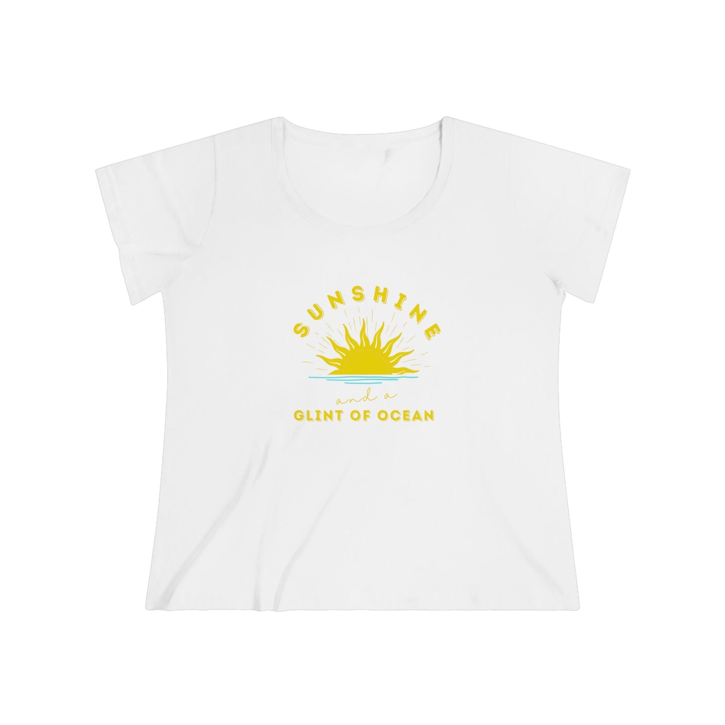 Trendy Plus Size, Retro Sunshine, Women's Curvy Tee, relaxed ladies fit, Beach Vacation T-shirt, Stylish Curvy Ladies Tee, Big and Beautiful