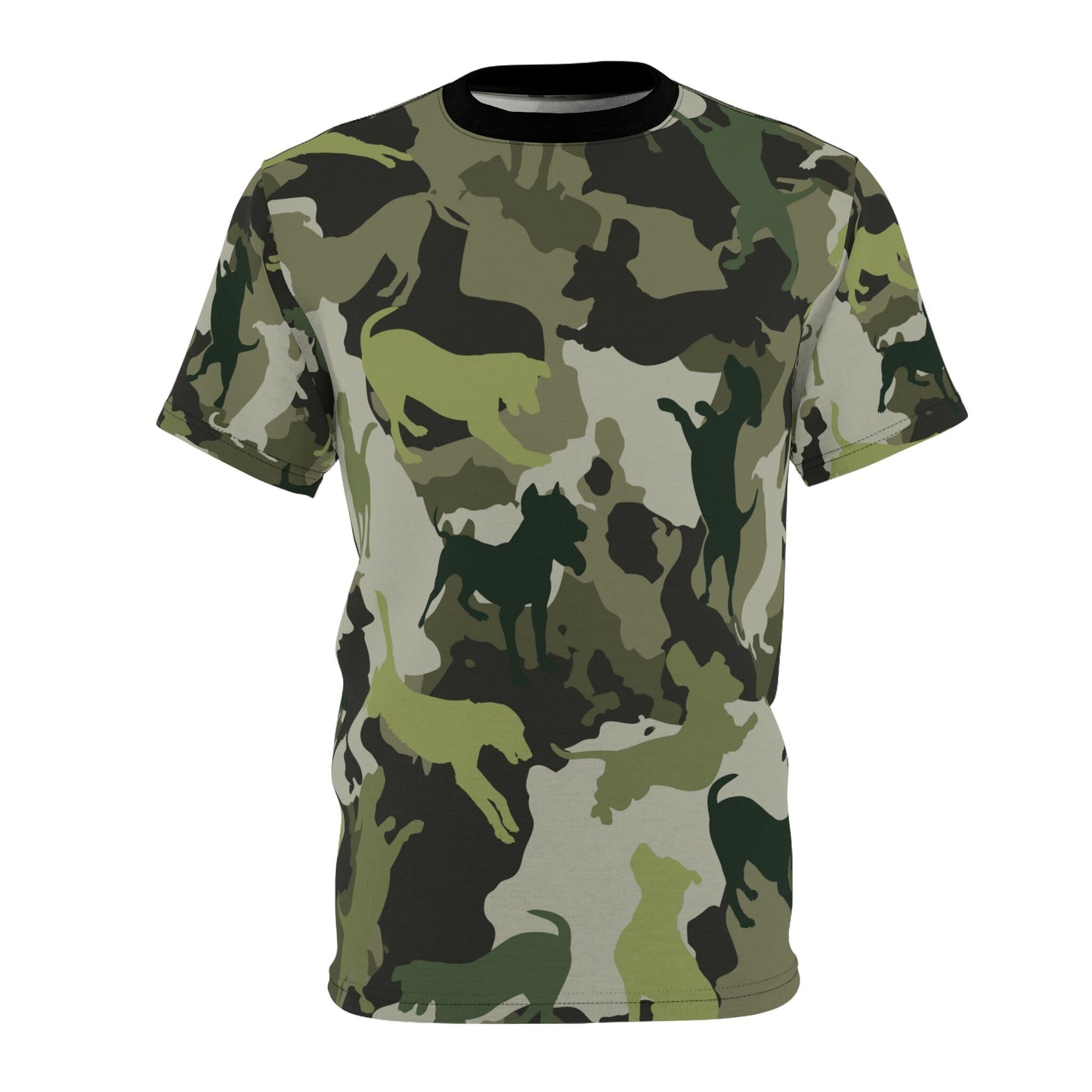 Spot The Dogs, Unique Trendy Camo Dog Shirt, Dog Dad T-shirt, Dog Mom Shirt, Camouflage, Funky Youth Fashion, Army Dog Dad, Military Dog Mom