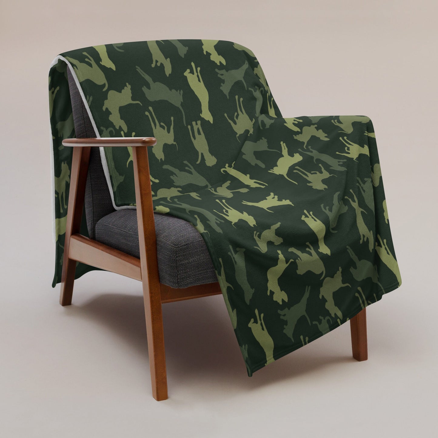 Spot the Dogs, Unique Trendy Designer Dog Camouflage Blanket, Aesthetic Minimalistic Scandi Designer Fall Throw, gift for Dog Lover Dog Mom