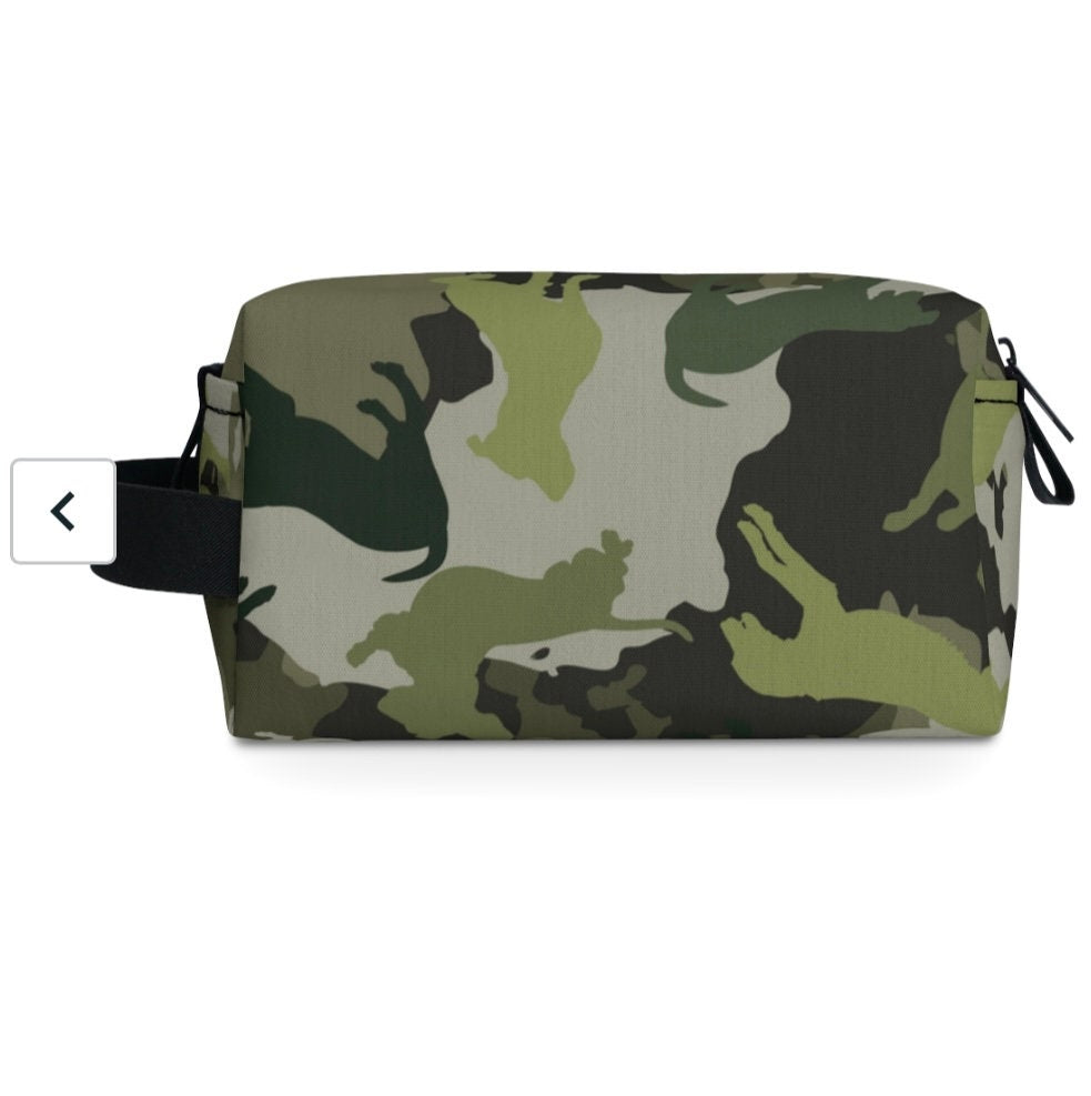 Spot the Dogs - Trendy Camouflage Dog Print Toiletry Bag, ultimate gift for Camping Dog Dads, Cool Student gift, perfect gift for Dog Lovers