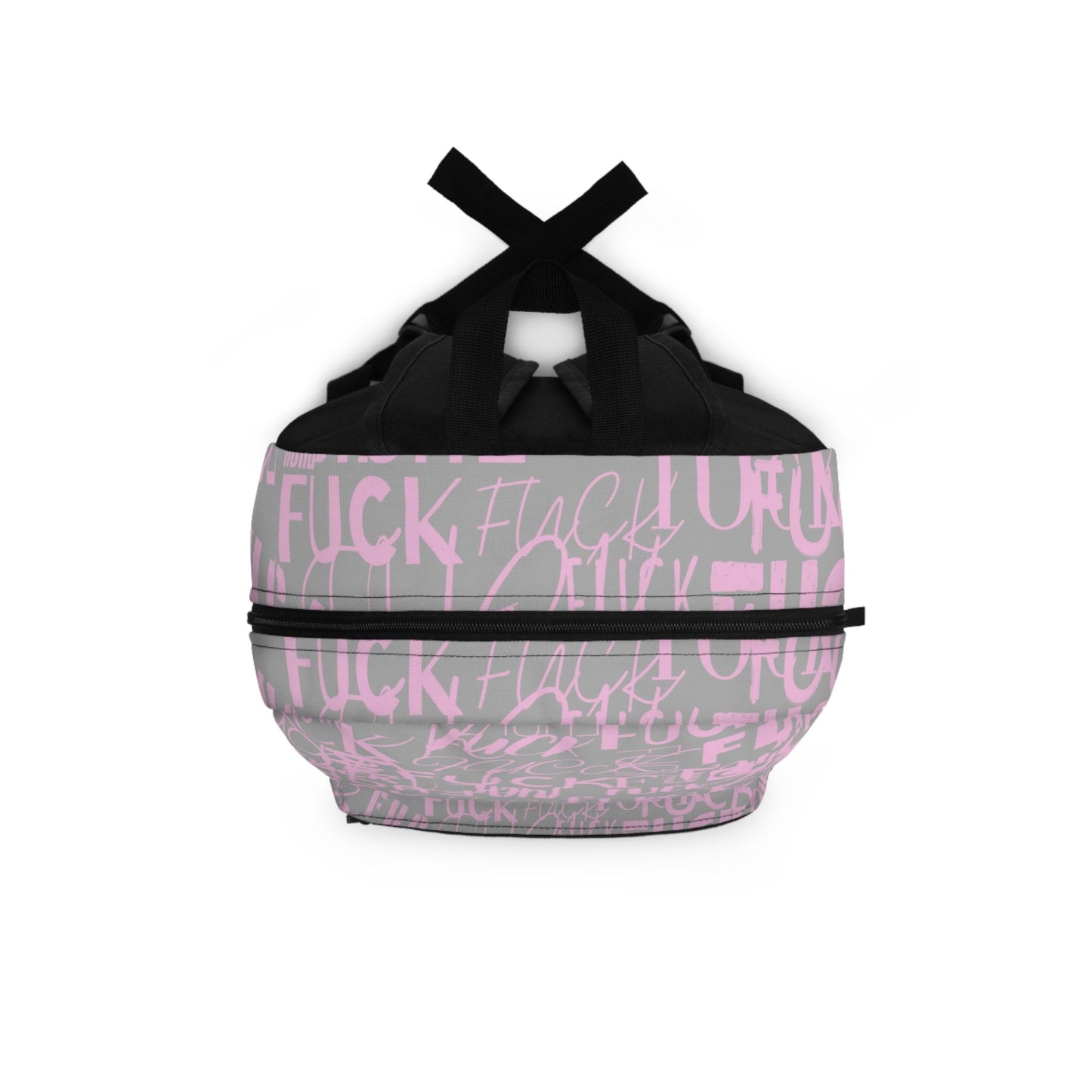 FCK - Cool Edgy, Funny Rude Fuck, Girly Pink Grey, Waterproof Backpack, Gamer Backpack, College Students, Teachers bag, Commuters Bag, LGBTQ
