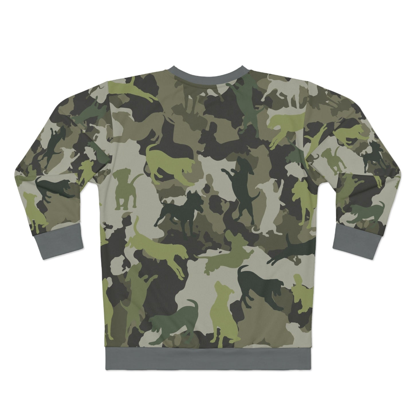 Spot the Dogs Shirt, Trendy Camouflage Sweater, Gift for Dog Lovers, Dog Dad Shirt, Dog Mom Sweater, Unisex Sweatshirt, all over print