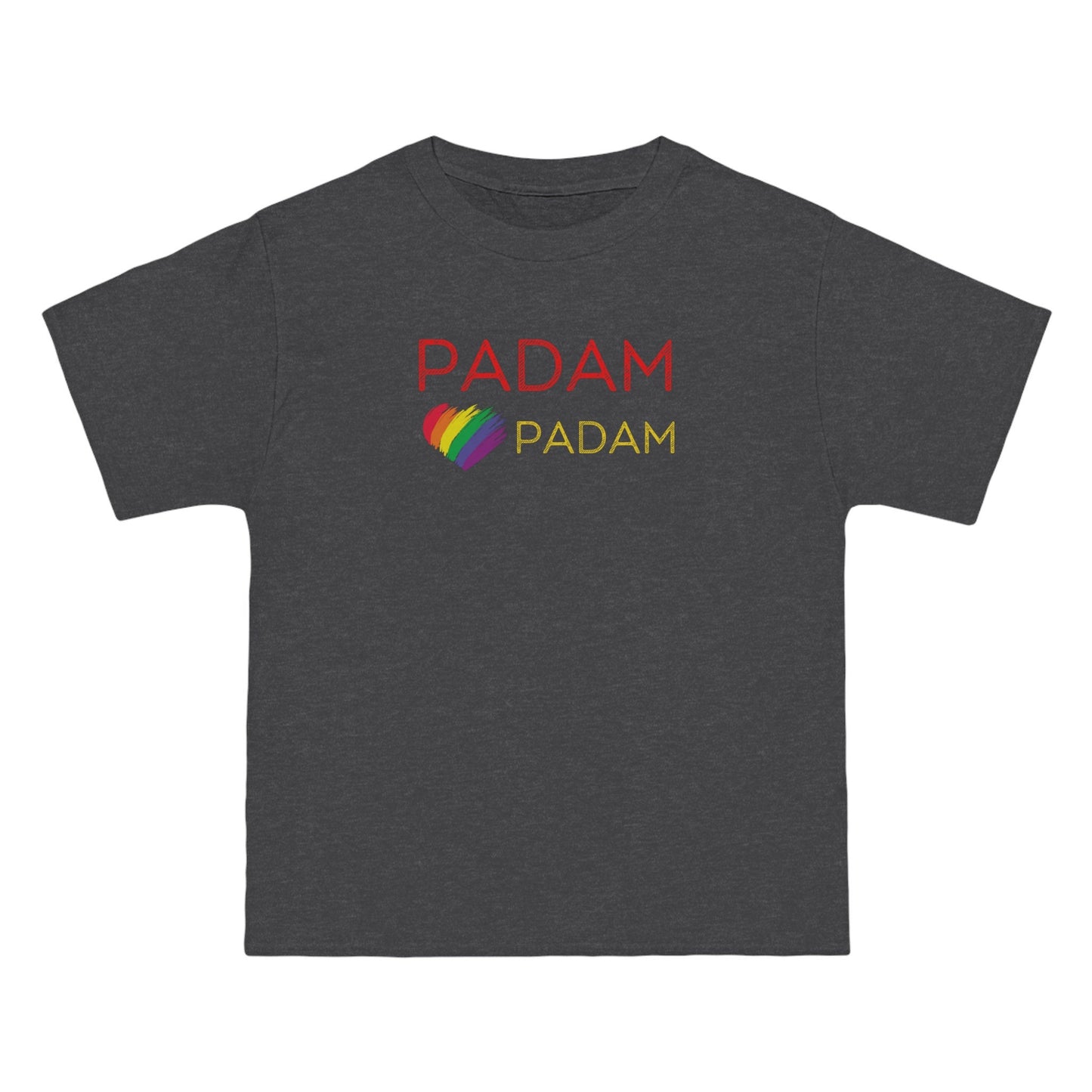 Padam Padam Plus Size T-shirt, Rainbow Heart, Gay Pride shirt, Kylie Minogue Fan Shirt, Gay Icon, Queer Fashion for Curvy Figure T-Shirt 6XL