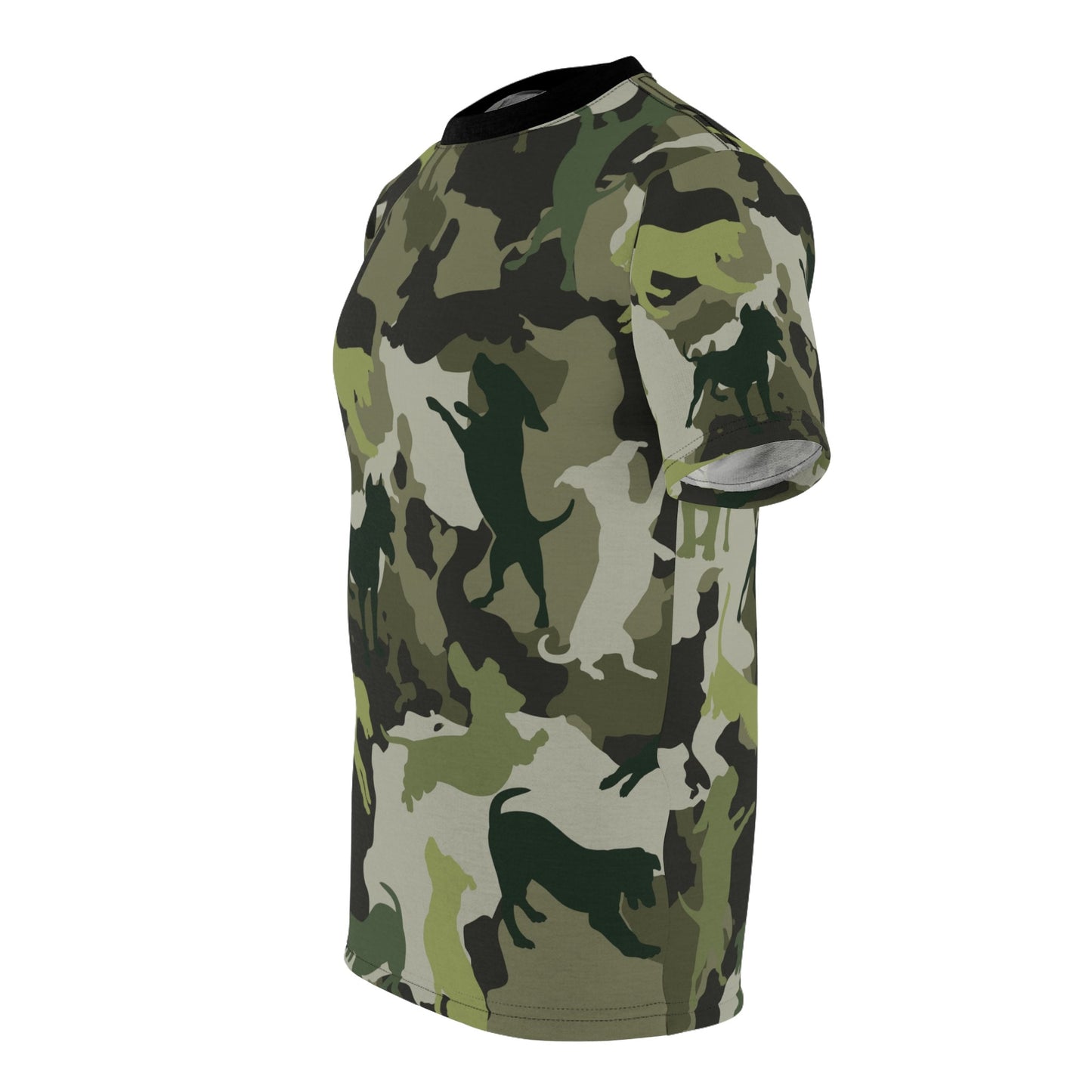Spot The Dogs, Unique Trendy Camo Dog Shirt, Dog Dad T-shirt, Dog Mom Shirt, Camouflage, Funky Youth Fashion, Army Dog Dad, Military Dog Mom