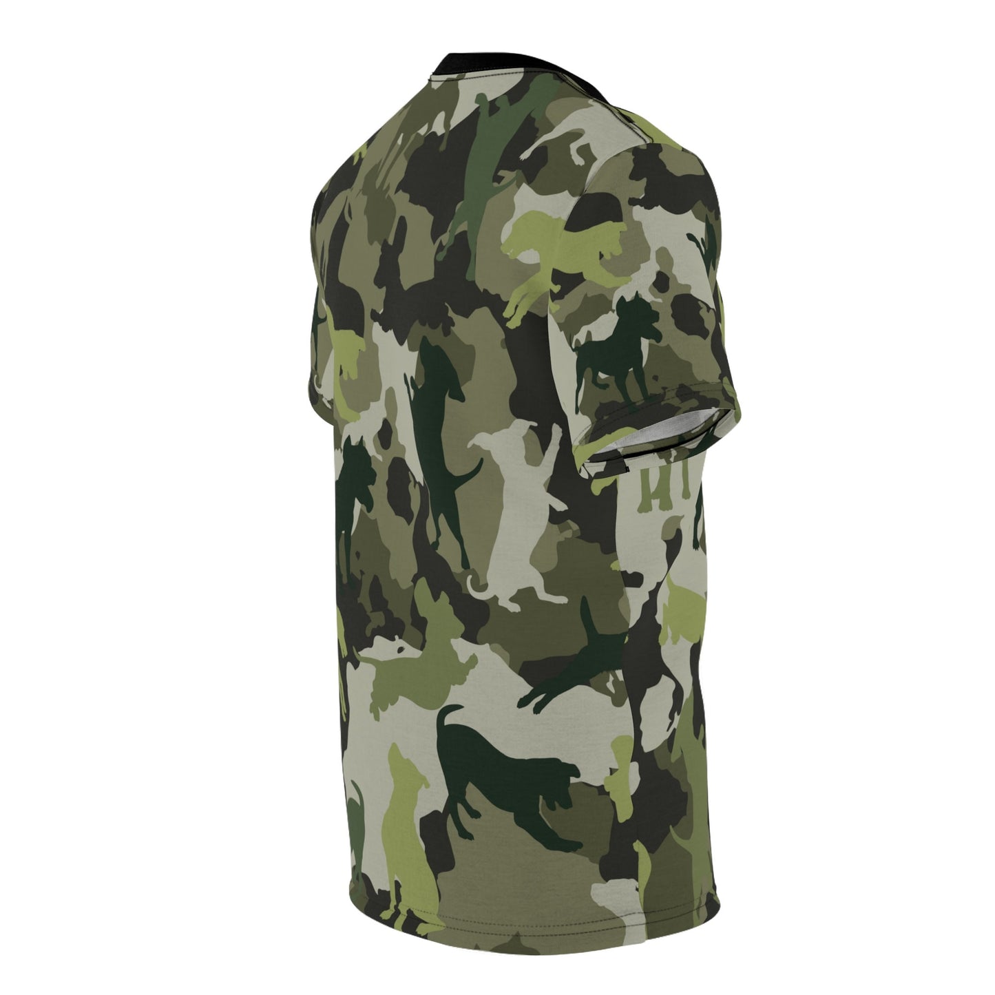 Spot The Dogs, Unique Trendy Camo Dog Shirt, Dog Dad T-shirt, Dog Mom Shirt, Camouflage, Funky Youth Fashion, Army Dog Dad, Military Dog Mom