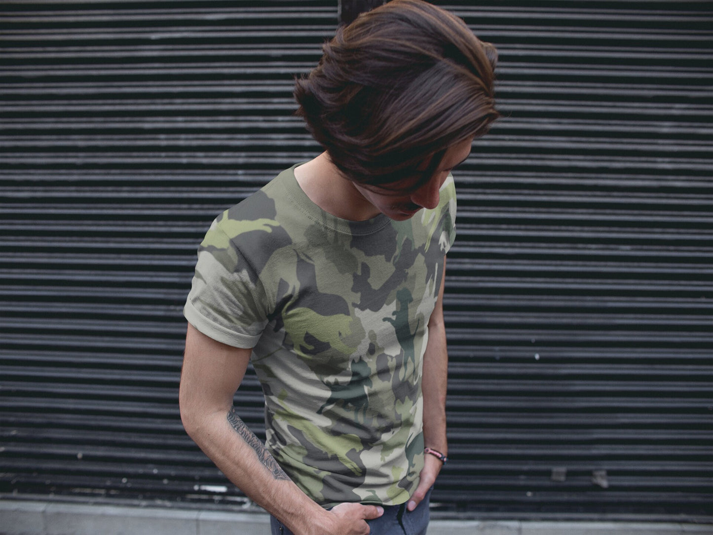 Spot The Dogs, Unique Trendy Camo Dog Shirt, Dog Dad T-shirt, Dog Mom Shirt, Camouflage, Funky Youth Fashion, Army Dog Dad, Military Dog Mom