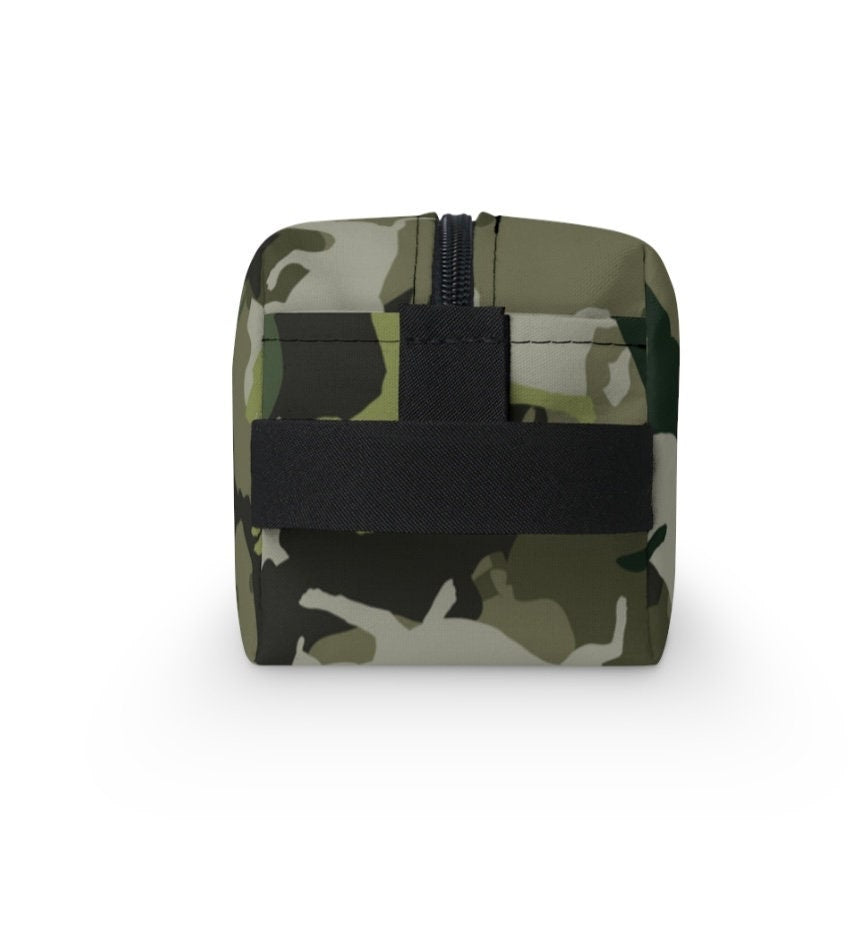 Spot the Dogs - Trendy Camouflage Dog Print Toiletry Bag, ultimate gift for Camping Dog Dads, Cool Student gift, perfect gift for Dog Lovers