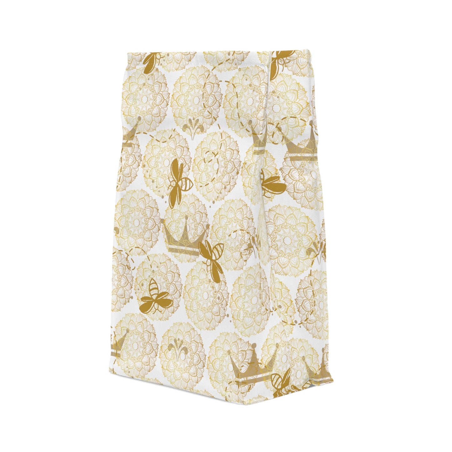 Lunch Bag Roll Top/Insulated Lunch Box/Queen Bee Mandala/Cute Lunch Bag /Lunch bag Kids/back to school/Back to Office/Reusable Lunch box