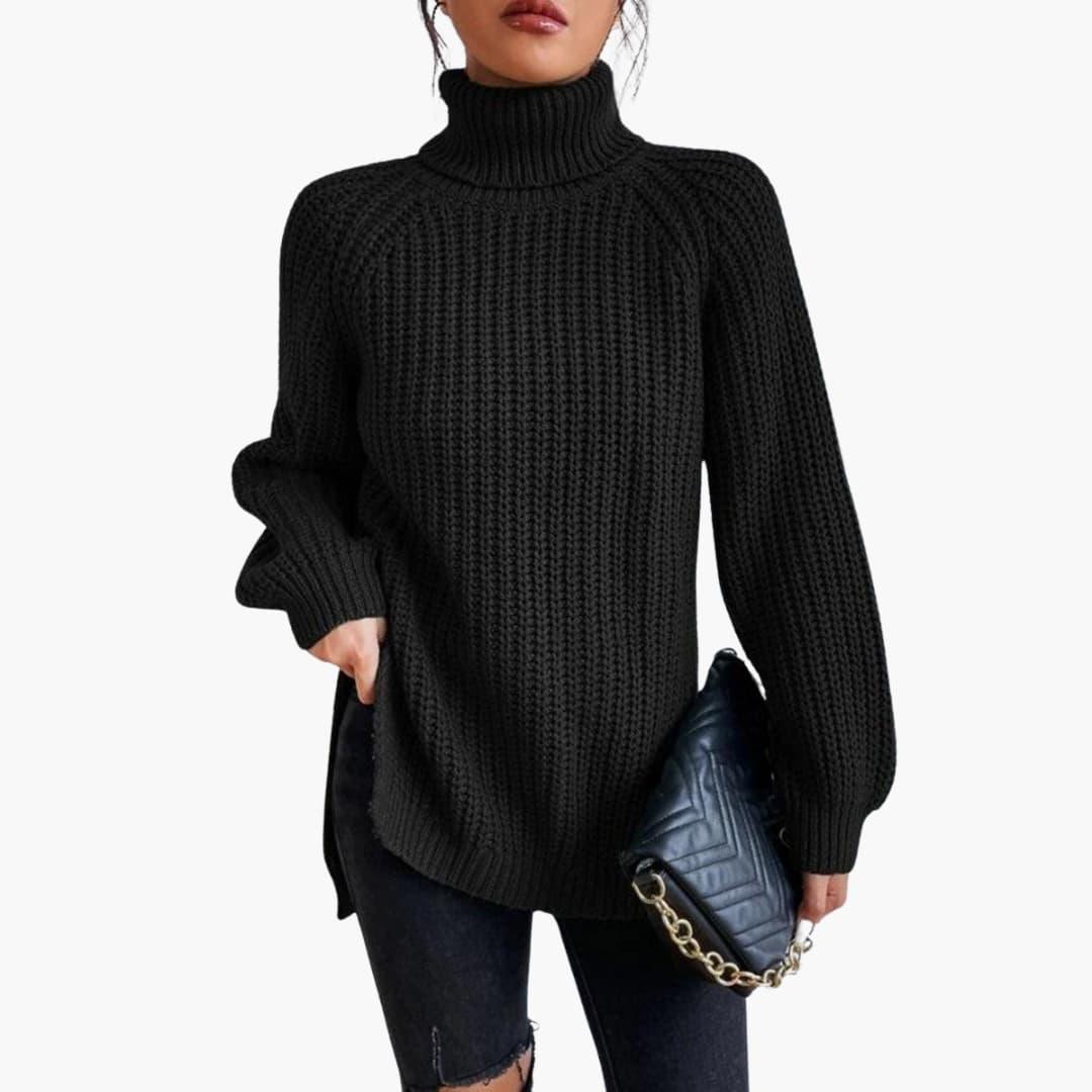 Felicity | Womens Cashmere Jumper Oversized Turtleneck Knit