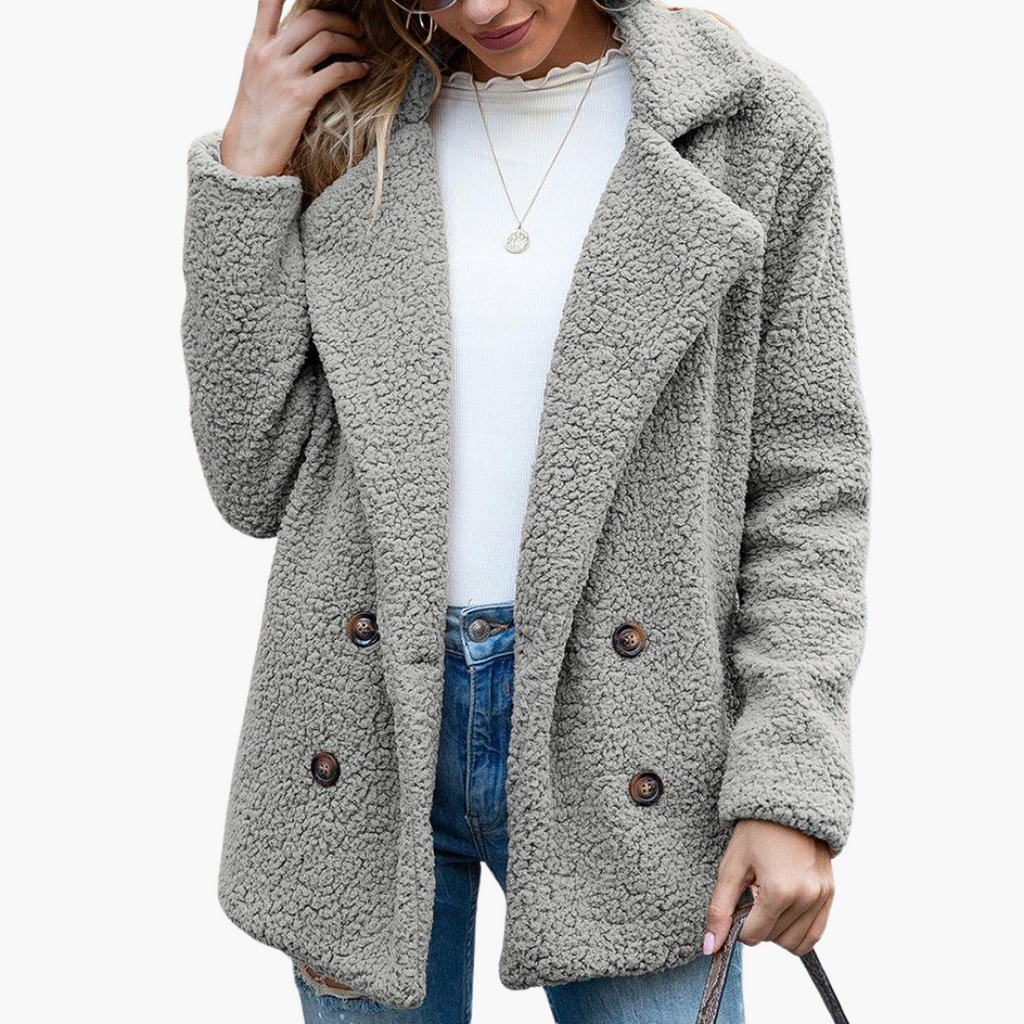 Arabella | Oversized Women Faux Fur Jacket Lapel Collar Winter
