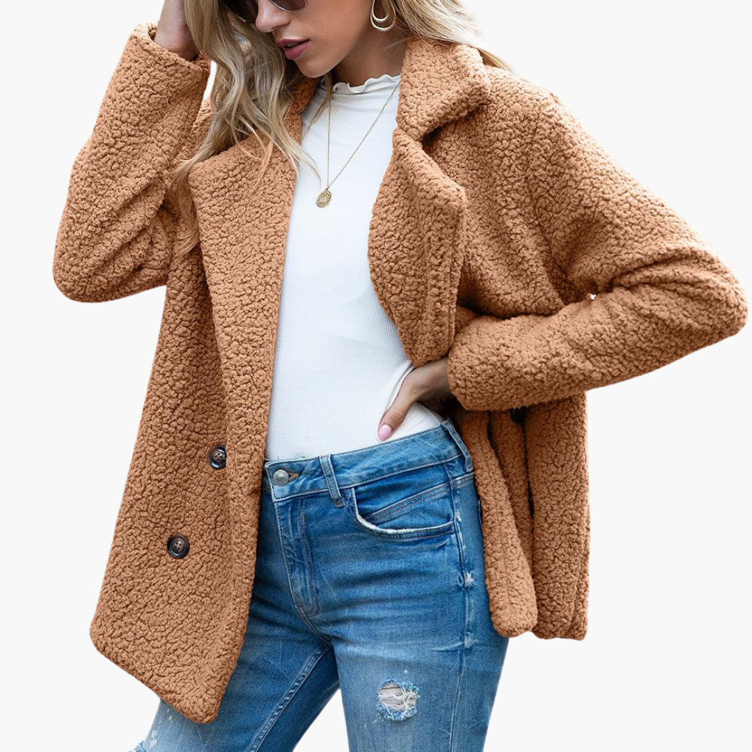 Arabella | Oversized Women Faux Fur Jacket Lapel Collar Winter