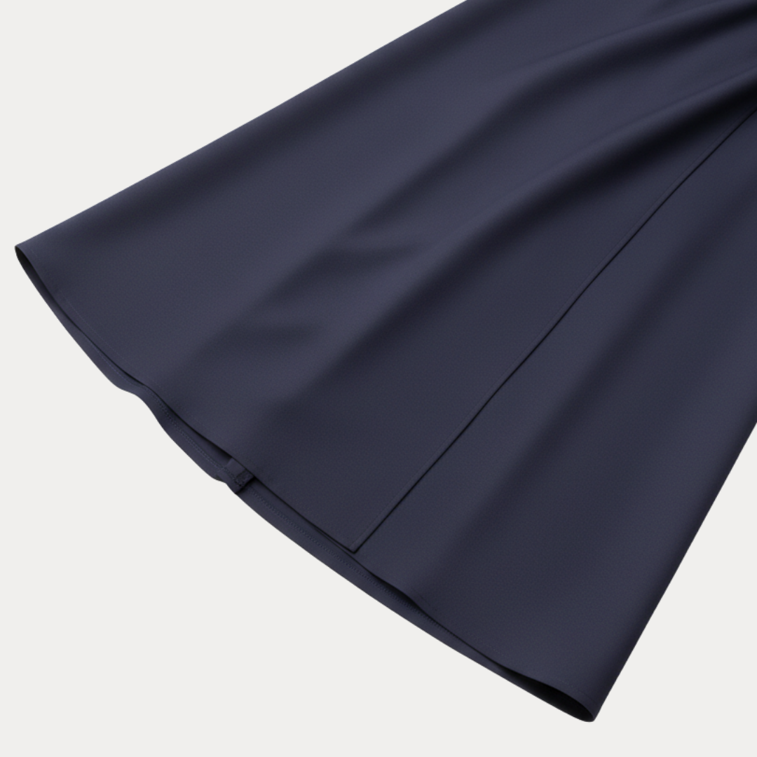 Clemence | Wrap Midi Dress With Wide Sleeves For Wedding Guests