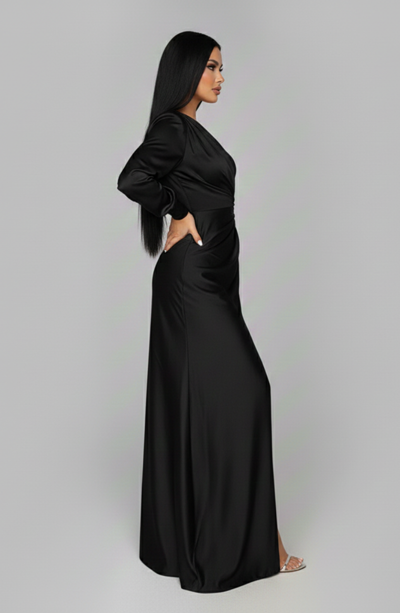 Faustine | Alemais Dress One Shoulder Satin Maxi Occasion