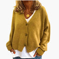 Lucinda | Womens Knit Tops Cardigan V-Neck Long Sleeve Relaxed