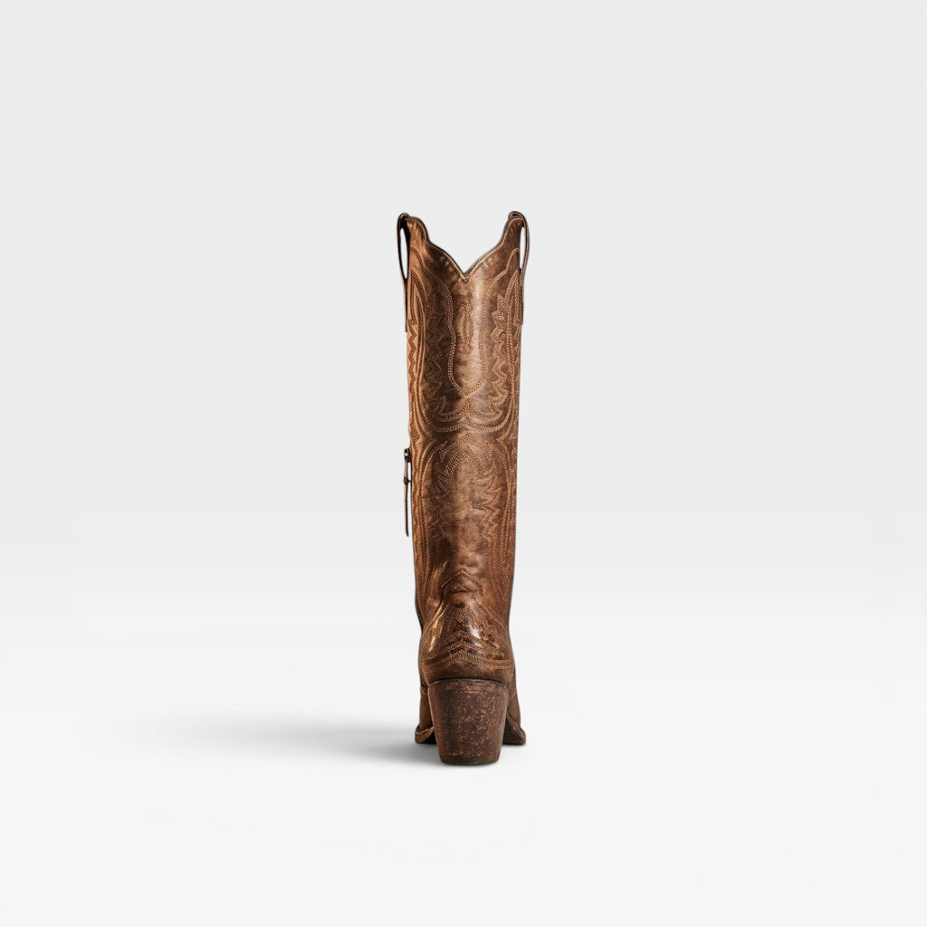 Felicity | Round Toe Cowboy Boots Embroidered Knee High Western
