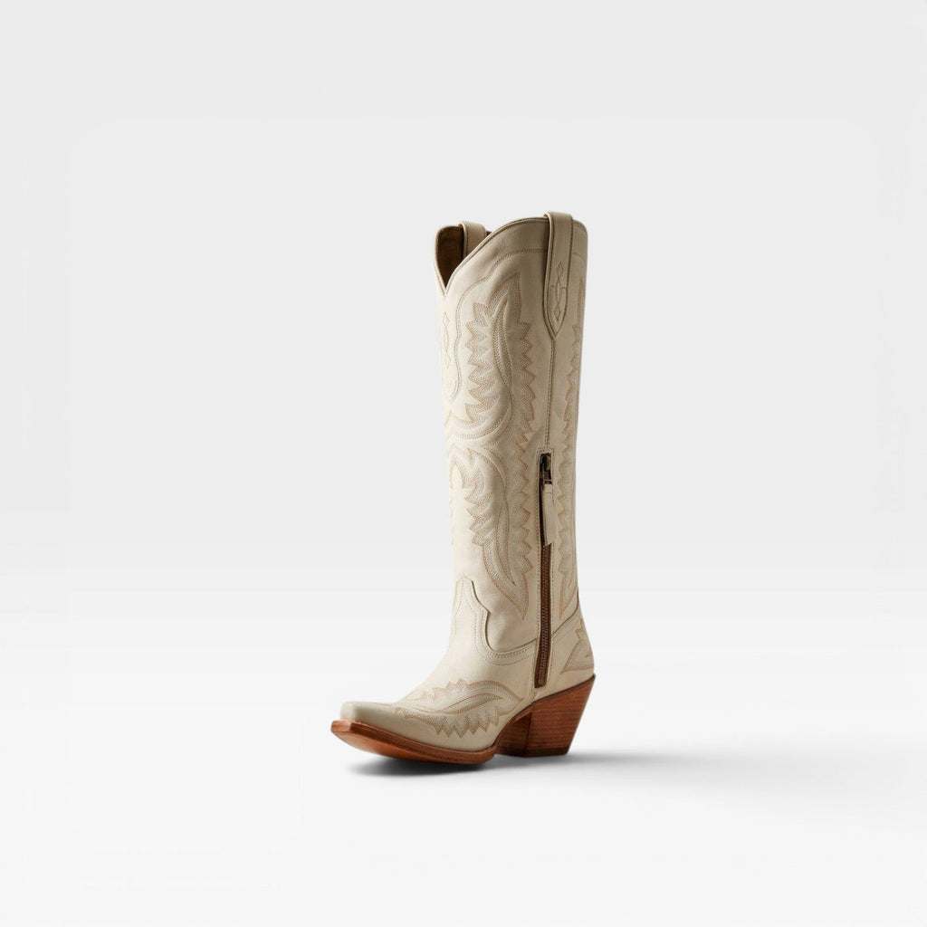 Felicity | Round Toe Cowboy Boots Embroidered Knee High Western