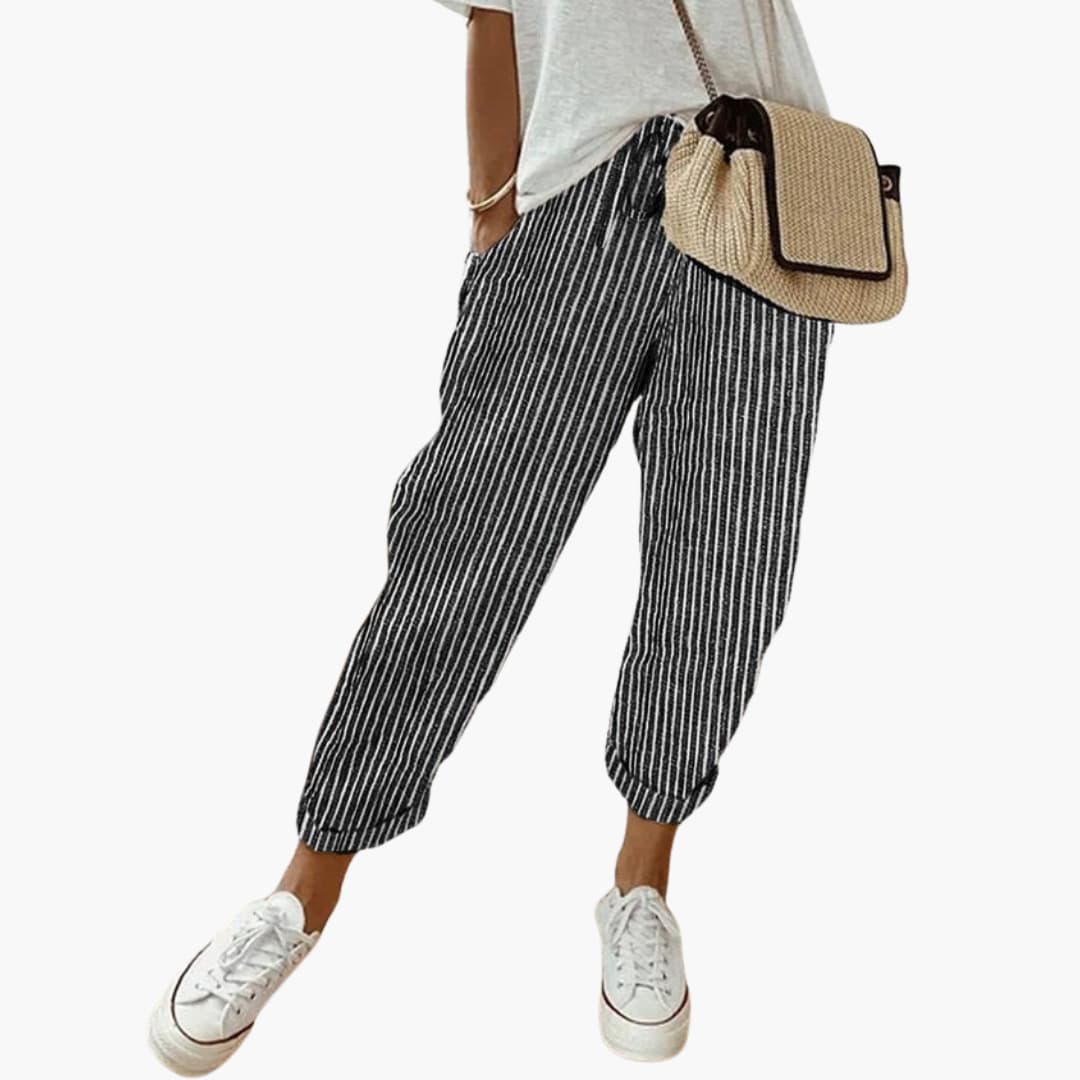 Seraphina | Womens Summer Trousers with Drawstring Waist