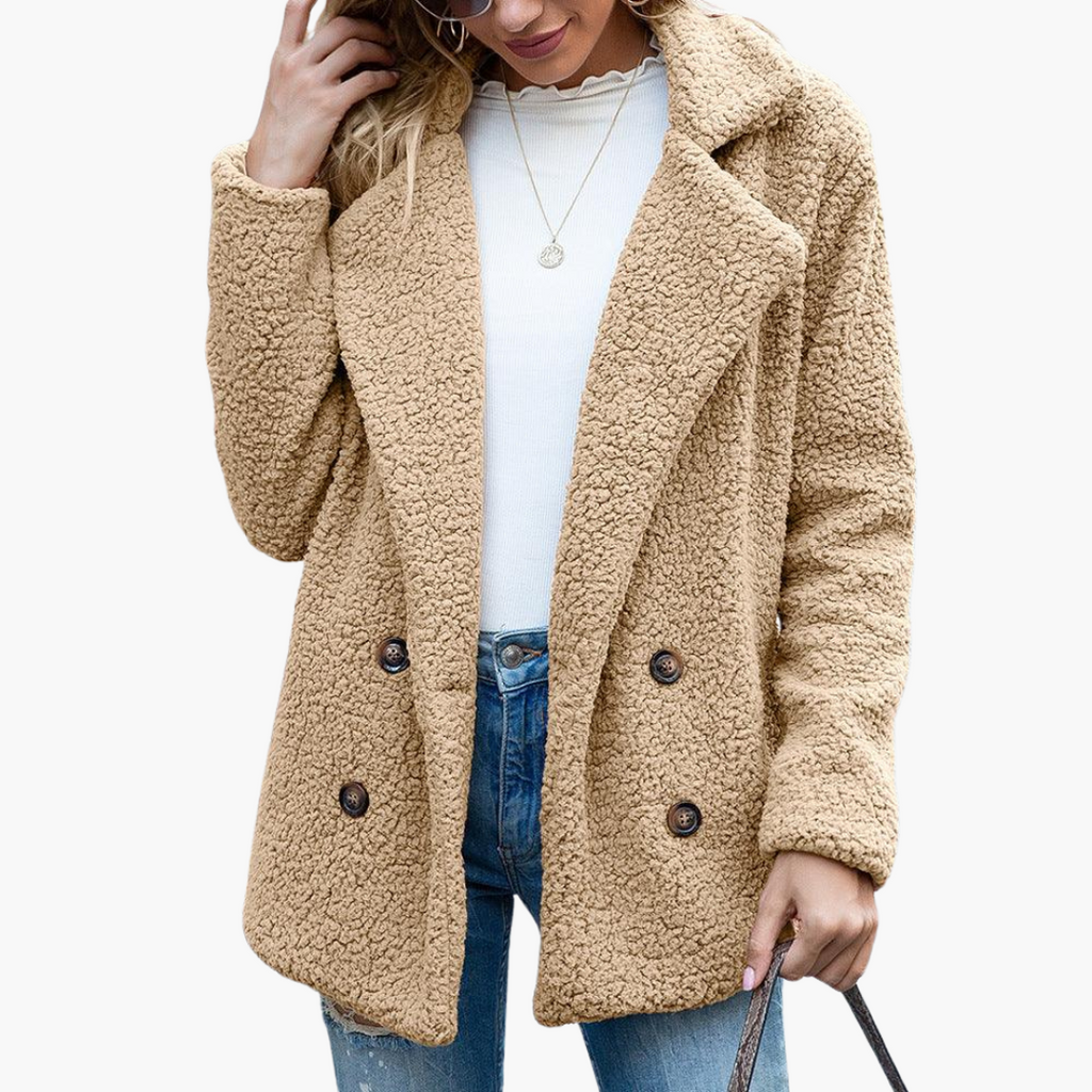 Arabella | Oversized Women Faux Fur Jacket Lapel Collar Winter