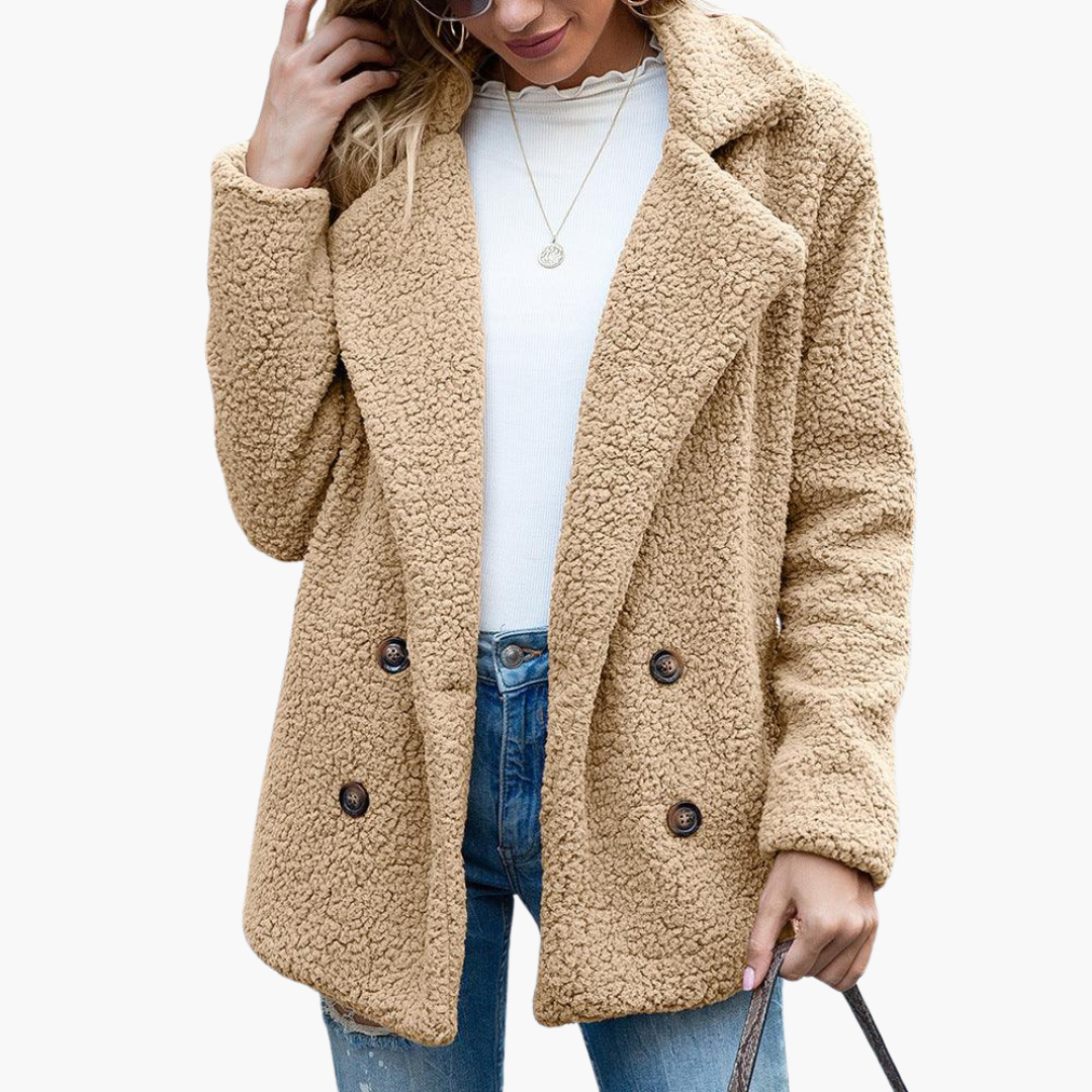 Arabella | Oversized Women Faux Fur Jacket Lapel Collar Winter