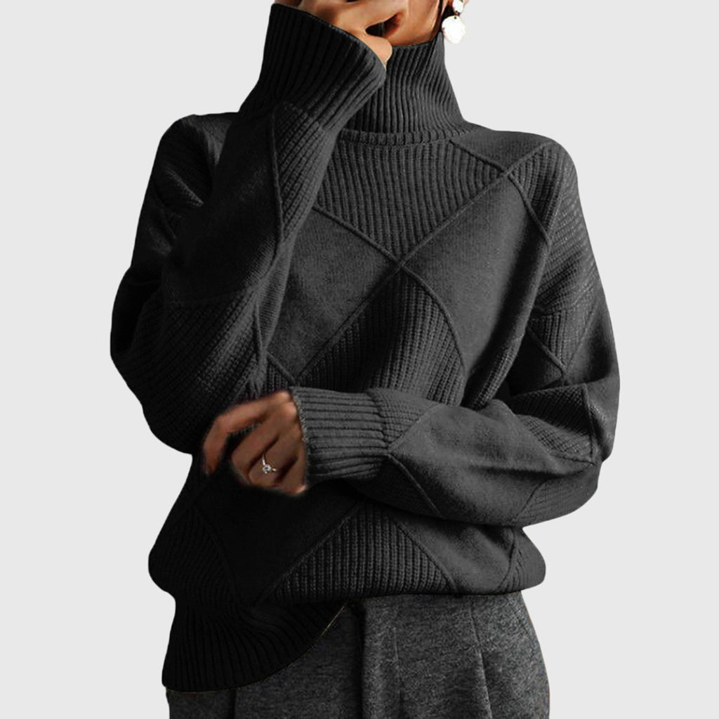 Oriane | Women's Turtleneck Sweater Dress for Layering & Work