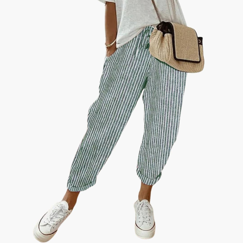 Seraphina | Womens Summer Trousers with Drawstring Waist