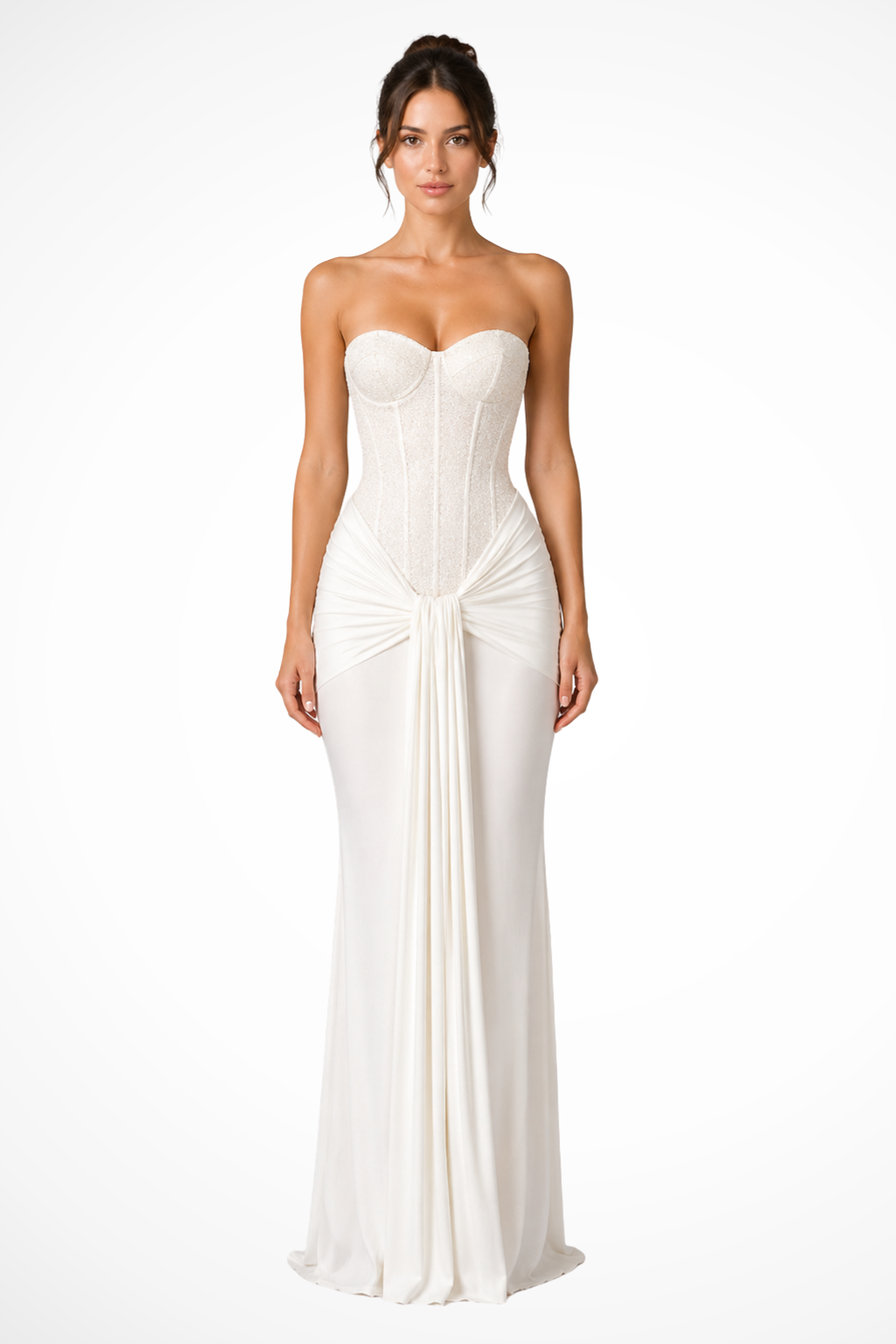 Cordelia | Women Lace Corset Strapless Cinderella Wedding Dress