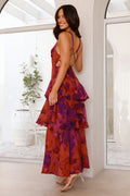 Mirabelle | Long Sleeve Wedding Guest Dresses Layered Maxi