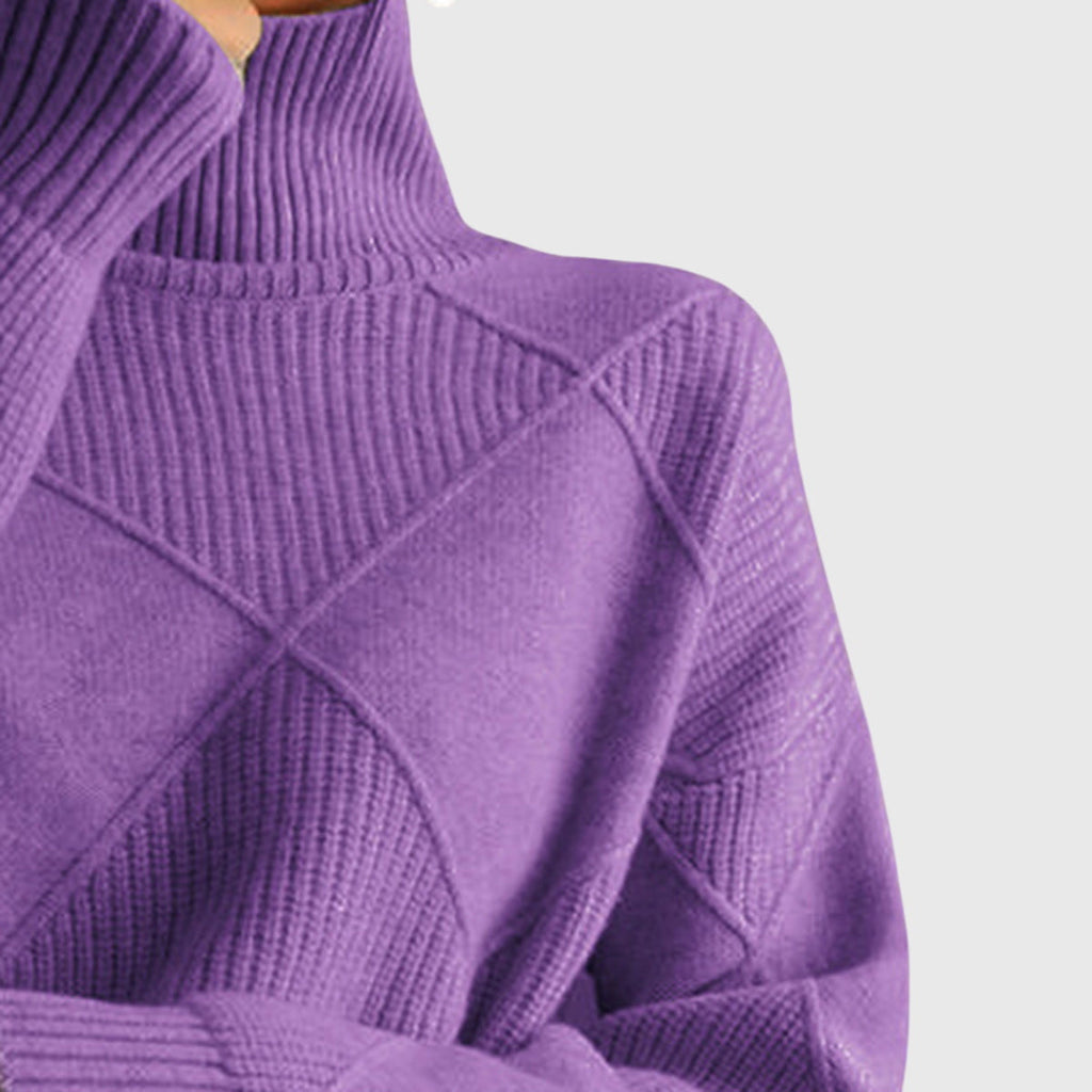Oriane | Women's Turtleneck Sweater Dress for Layering & Work