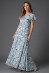 Evangeline | Floral Maxi Winter Wedding Guest Dresses
