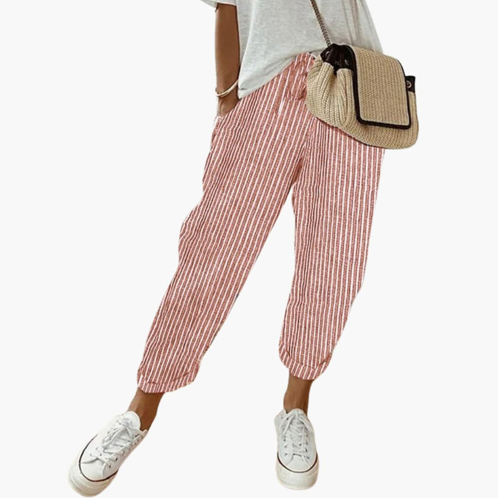 Seraphina | Womens Summer Trousers with Drawstring Waist