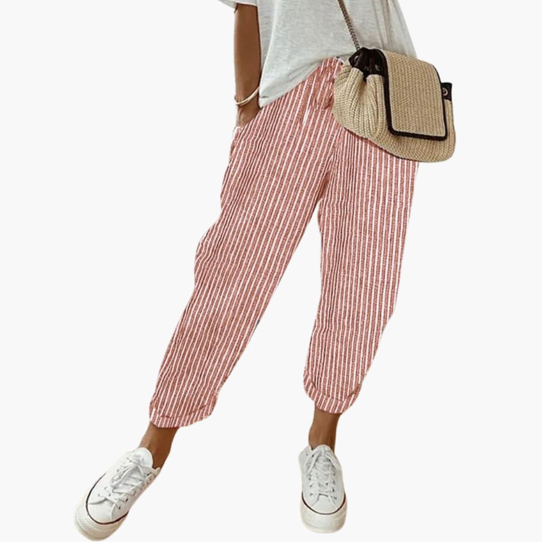 Seraphina | Womens Summer Trousers with Drawstring Waist
