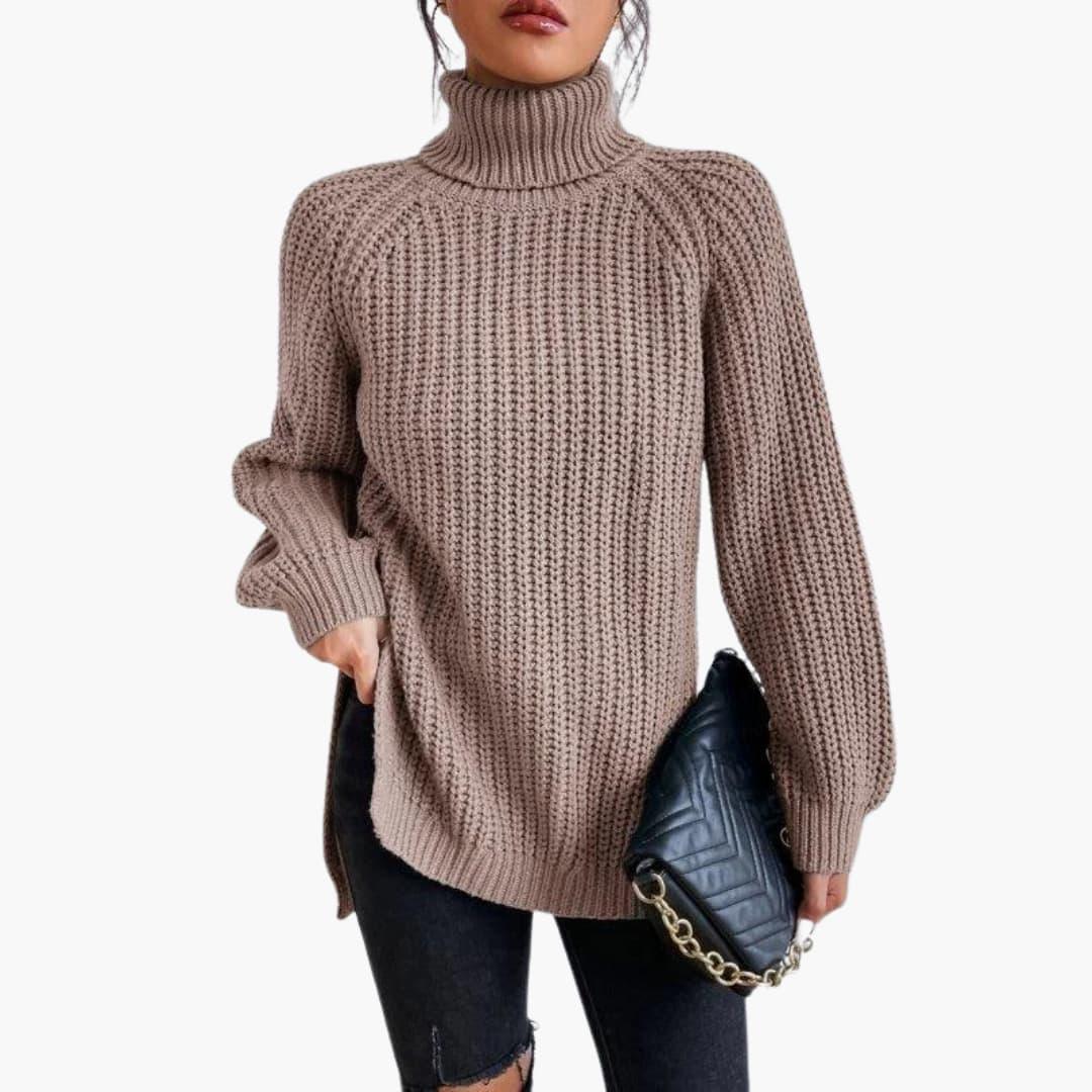 Felicity | Womens Cashmere Jumper Oversized Turtleneck Knit