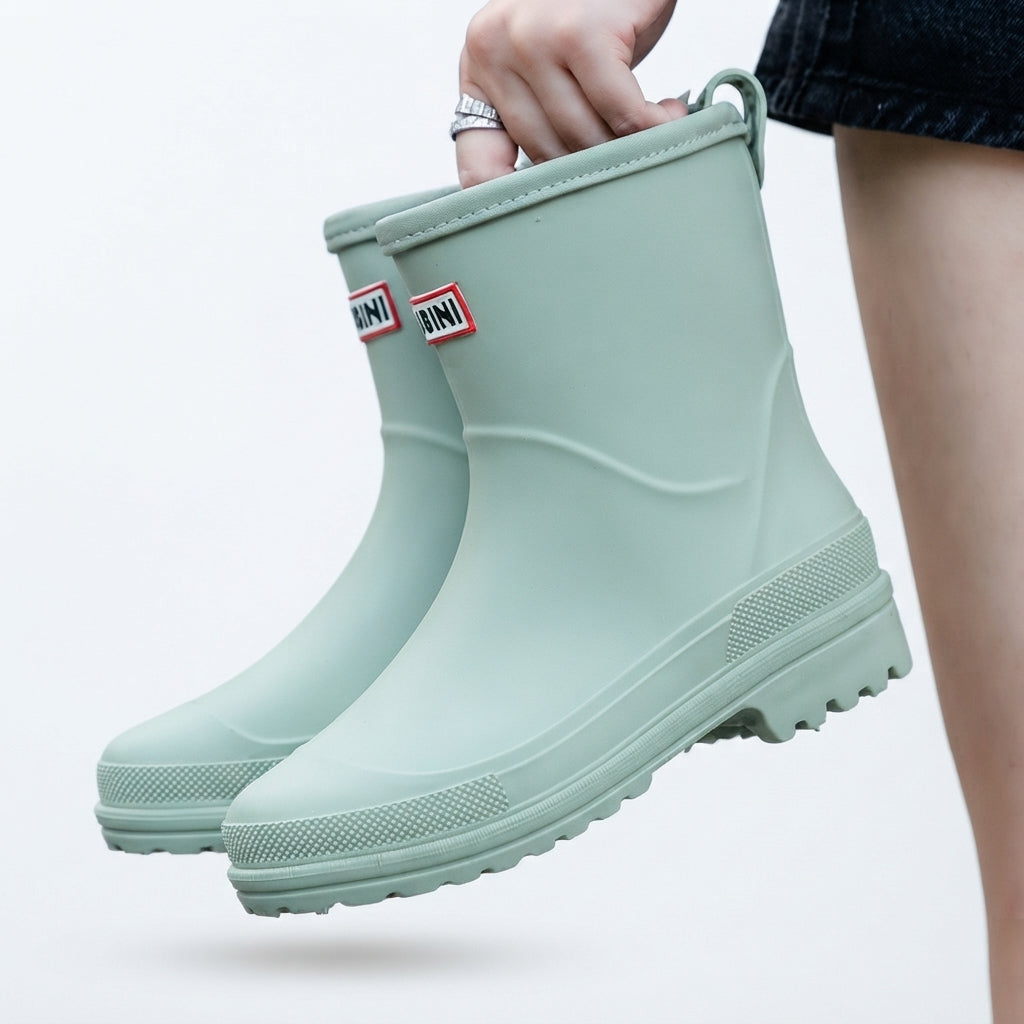 Beatrix | Waterproof Winter Wellington Snow Boots — Green