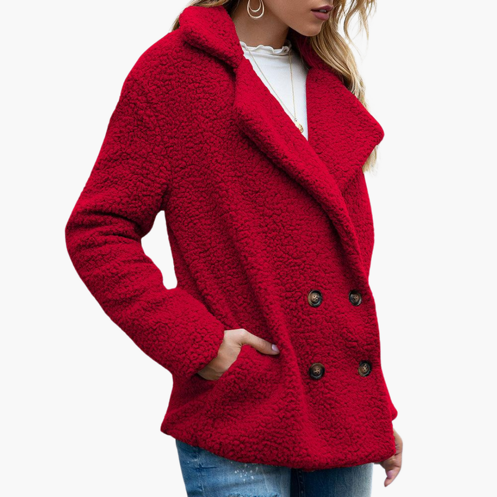 Arabella | Oversized Women Faux Fur Jacket Lapel Collar Winter